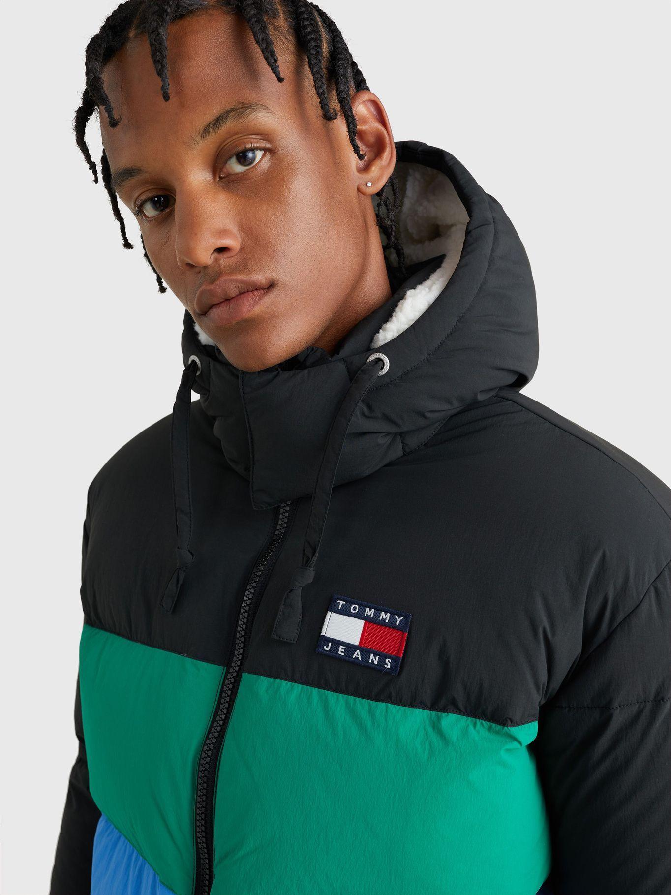 Parka Color Badge Stripe Verde Tommy Hilfiger-3