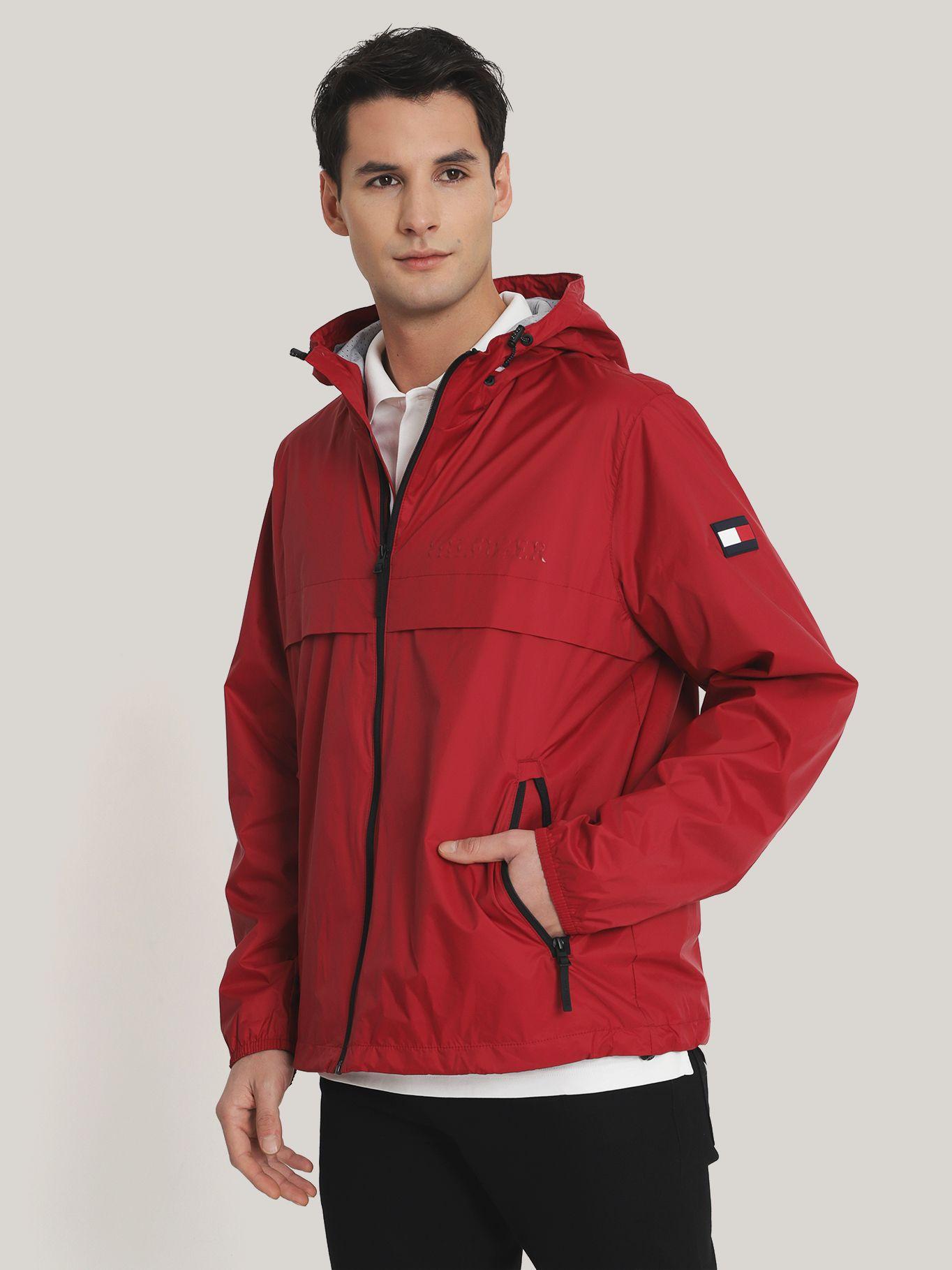 Cortaviento Active Con Gorro Rojo Tommy Hilfiger-0