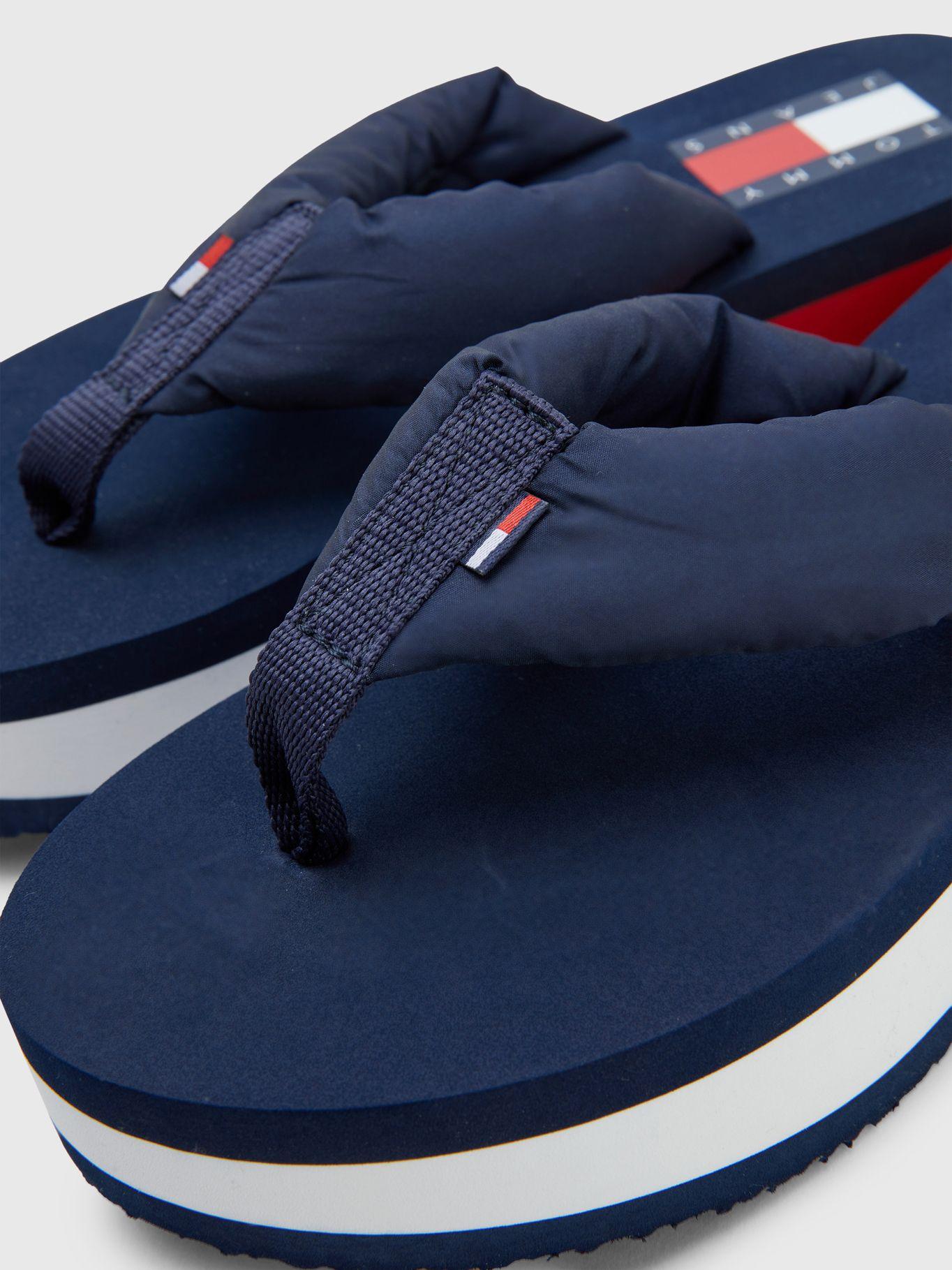 Sandalias Con Plataforma Flag Logo Azul Tommy Hilfiger-2