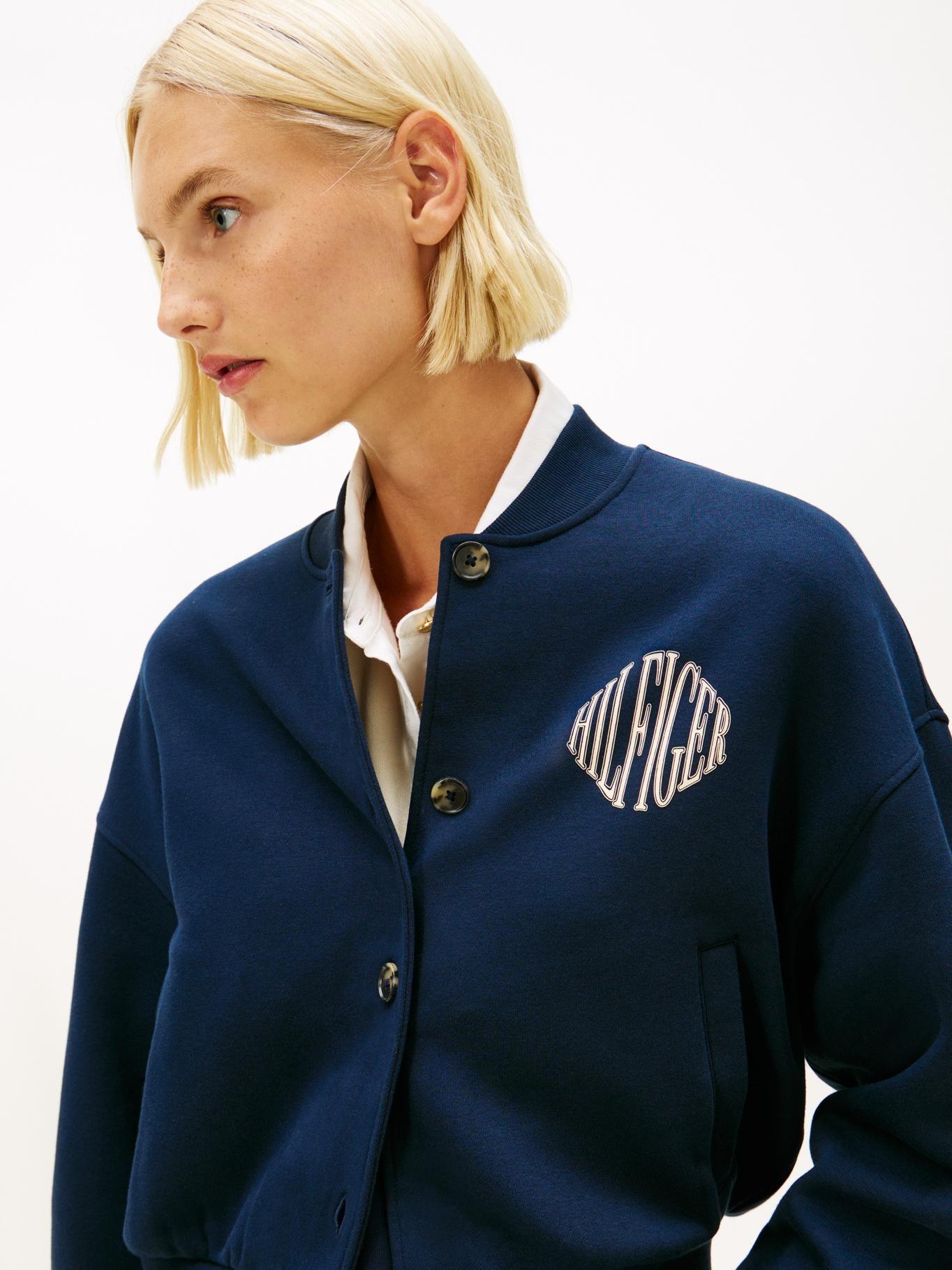 Chaqueta Varsity Fleece Bomber Tommy Hilfiger Azul-3