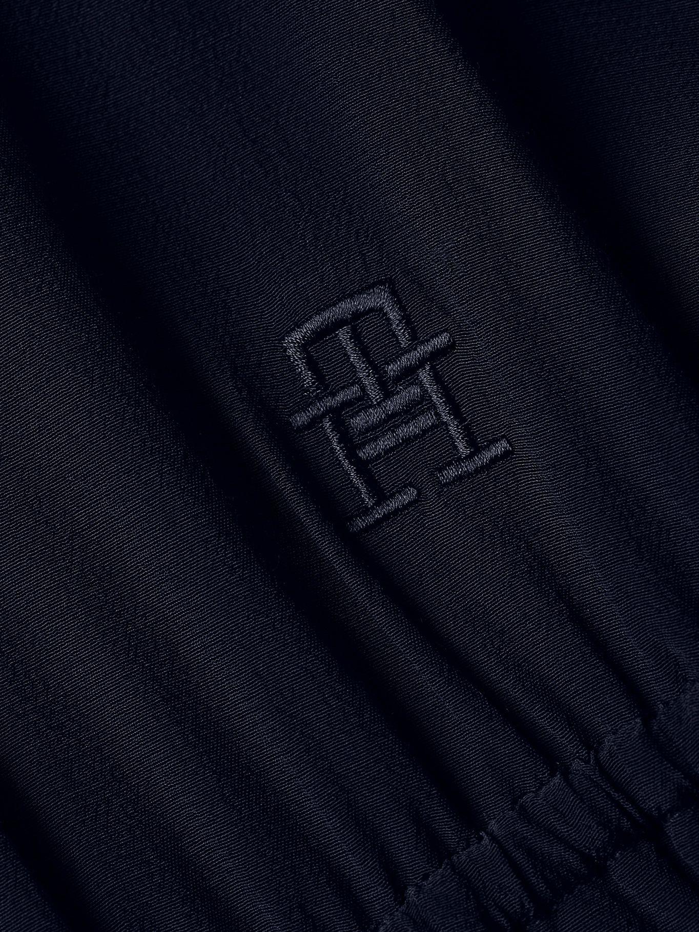 Vestido Apanelado Con Cordón Azul Tommy Hilfiger-3