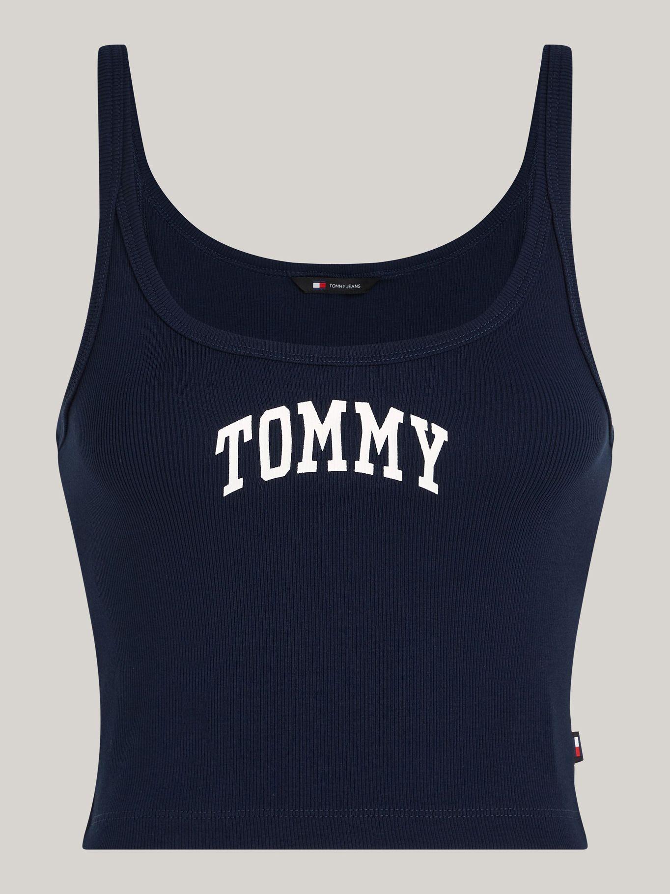 Polera Cropped-Con Logo Azul Tommy Jeans-4