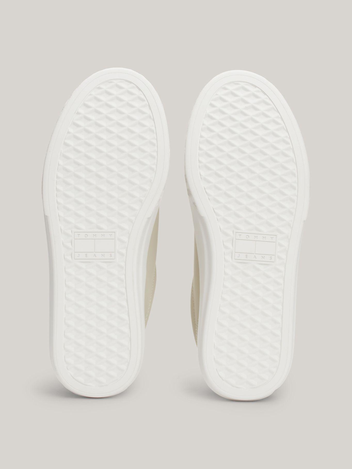 Zapatillas Essential De Cuero Logo Beige Tommy Hilfiger-3