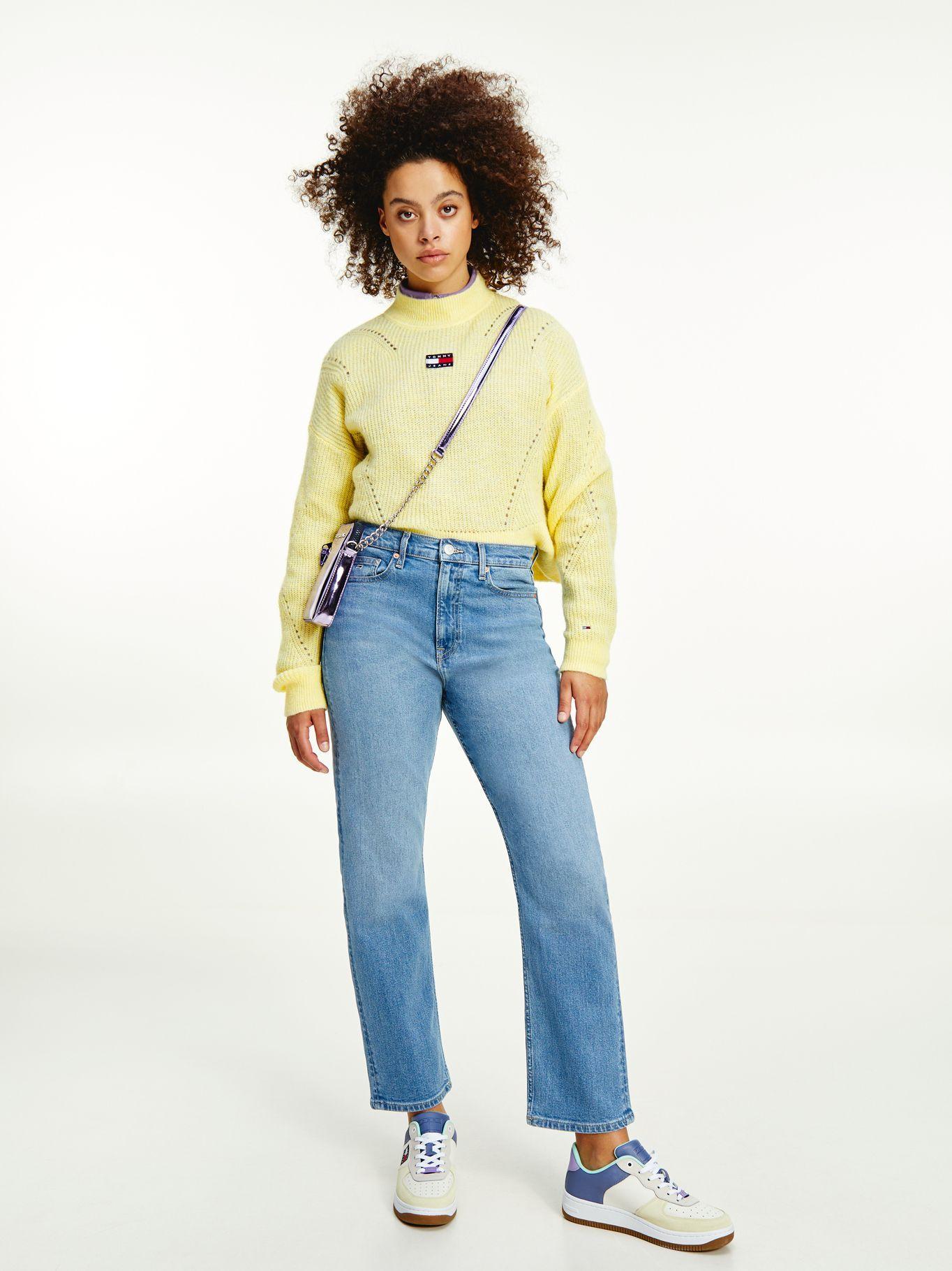 Sweater Texturizado Amarillo Tommy Jeans M2-0