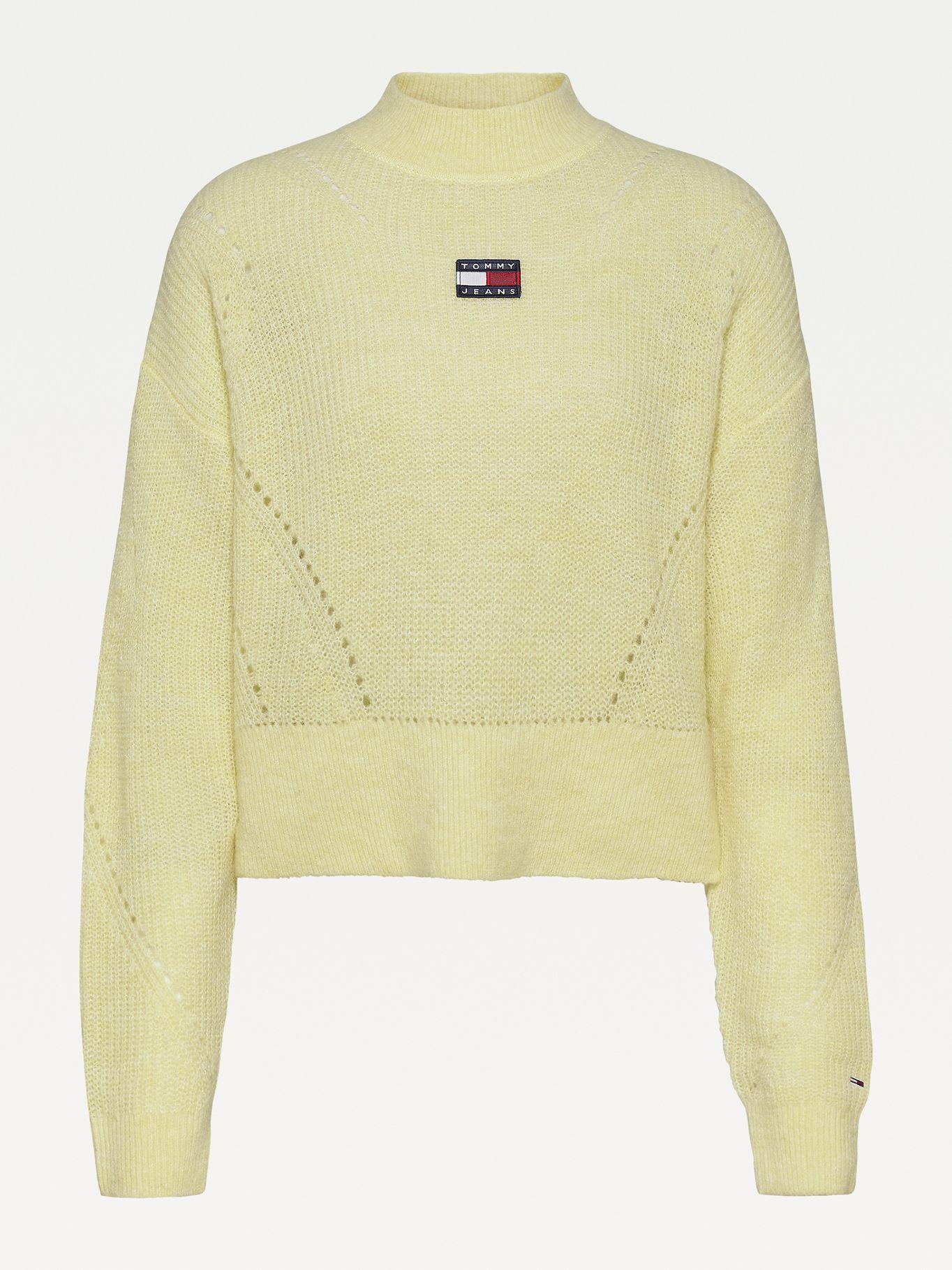 Sweater Texturizado Amarillo Tommy Jeans M2-3