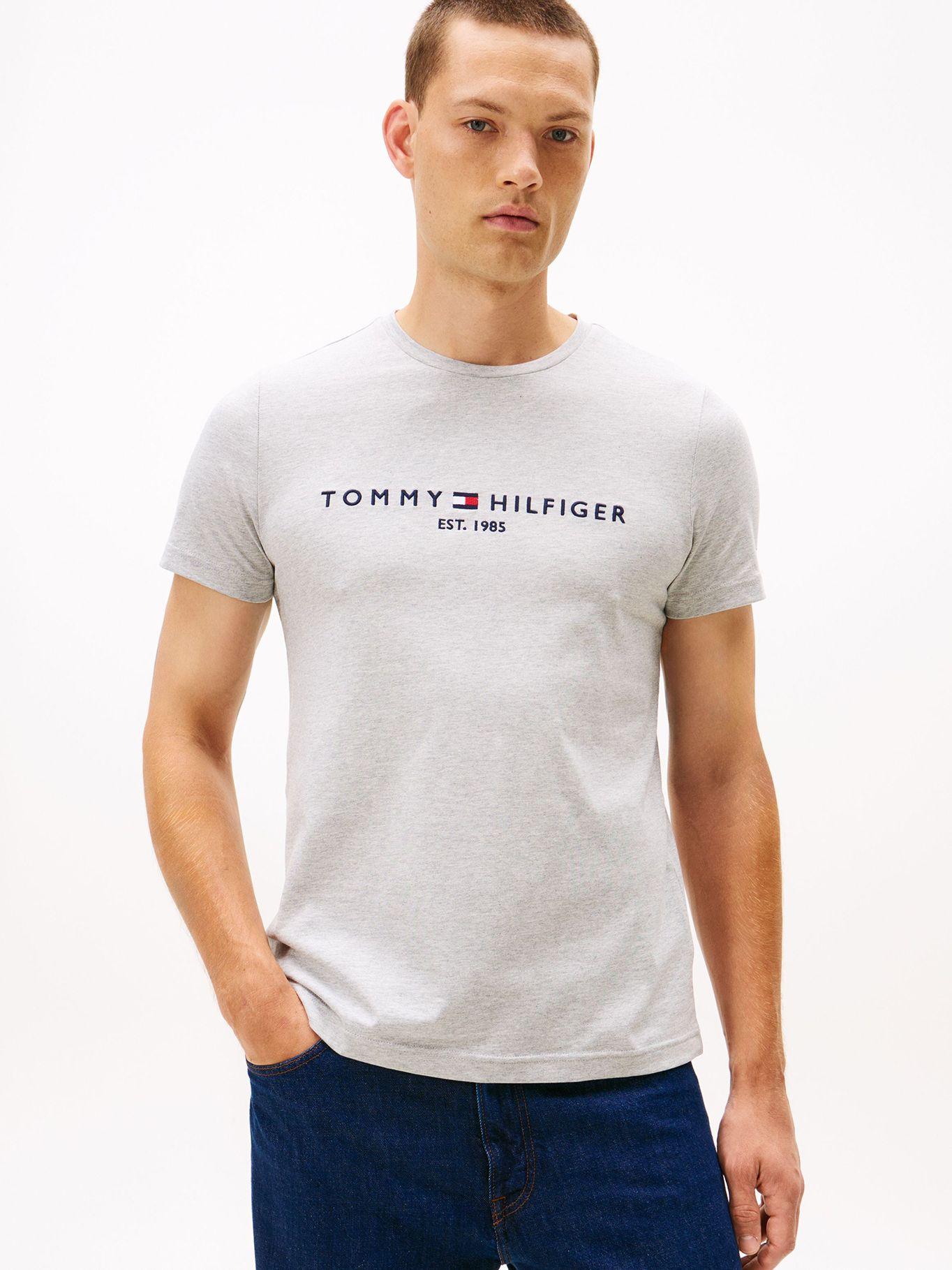 Polera Im Core Logo Slim Fit Gris 501 Tommy Hilfiger-0