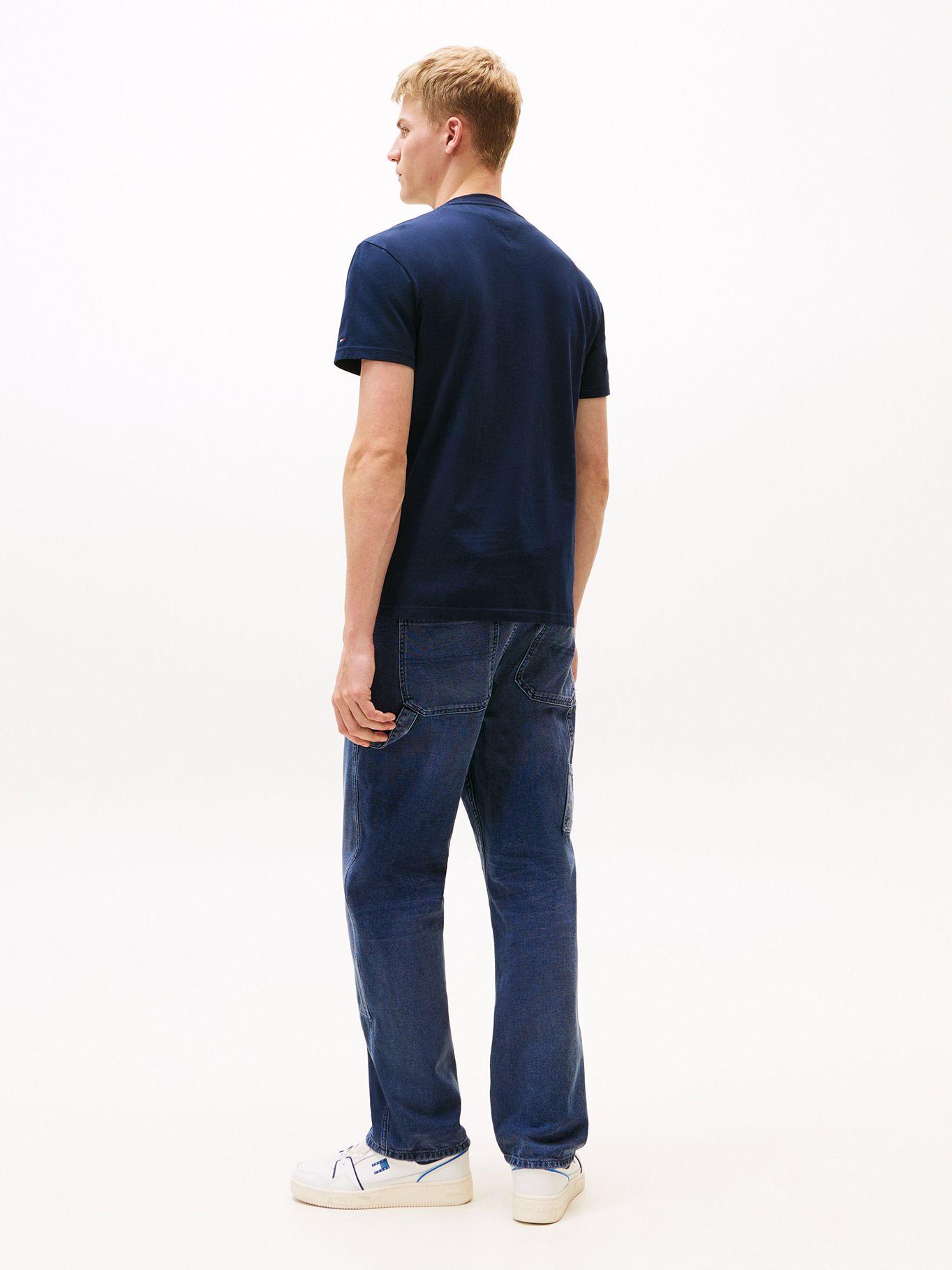 Polera Usa Circle Graphic Logo Azul C1G Tommy Jeans-2