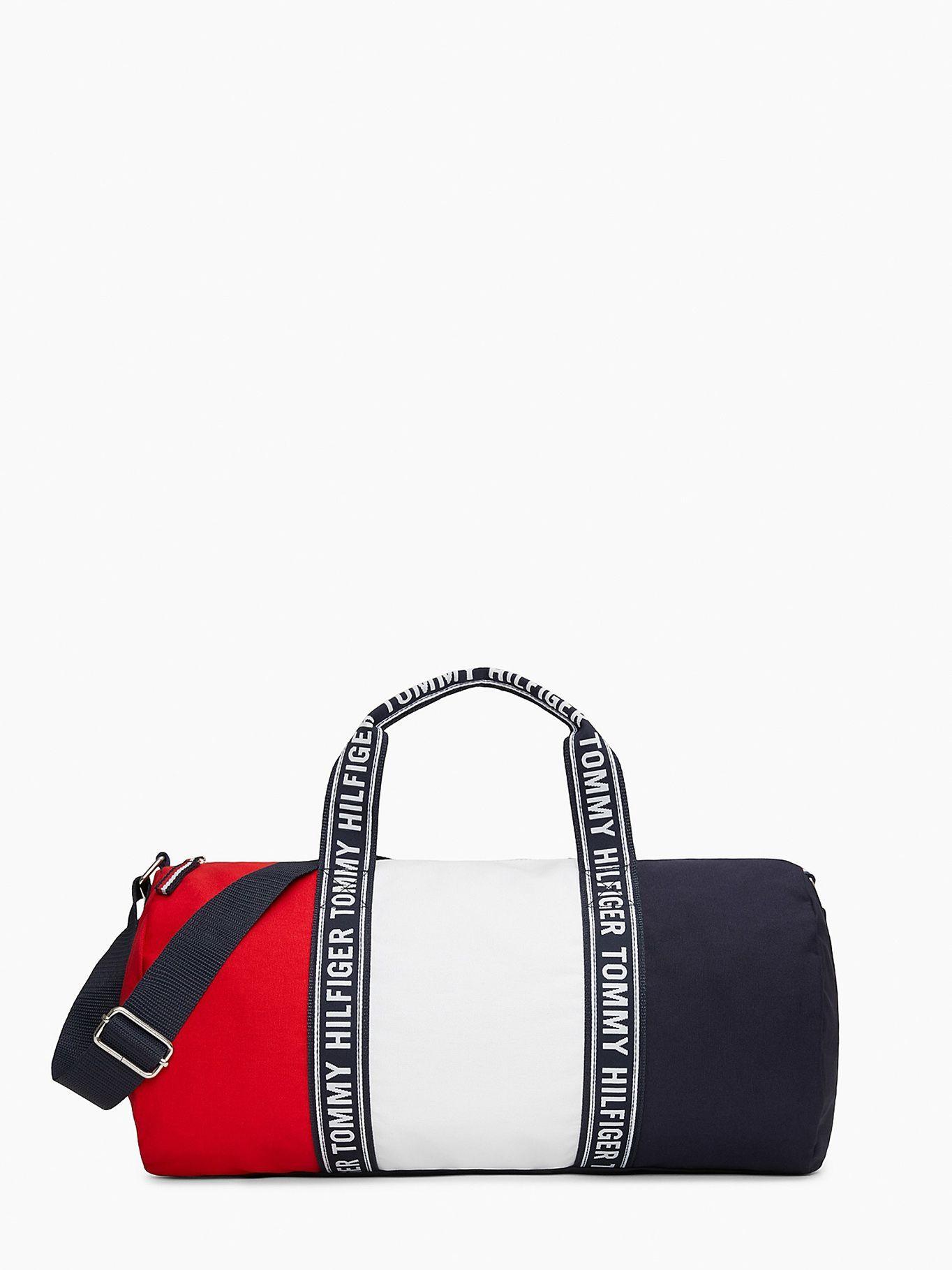 Bolso Duffle Logo Stripe Azul Tommy Hilfiger-0