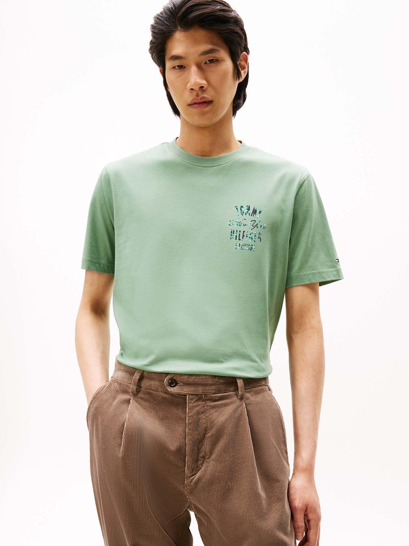 Polera Logo Gráfico Regular Fit Verde Tommy Hilfiger-0