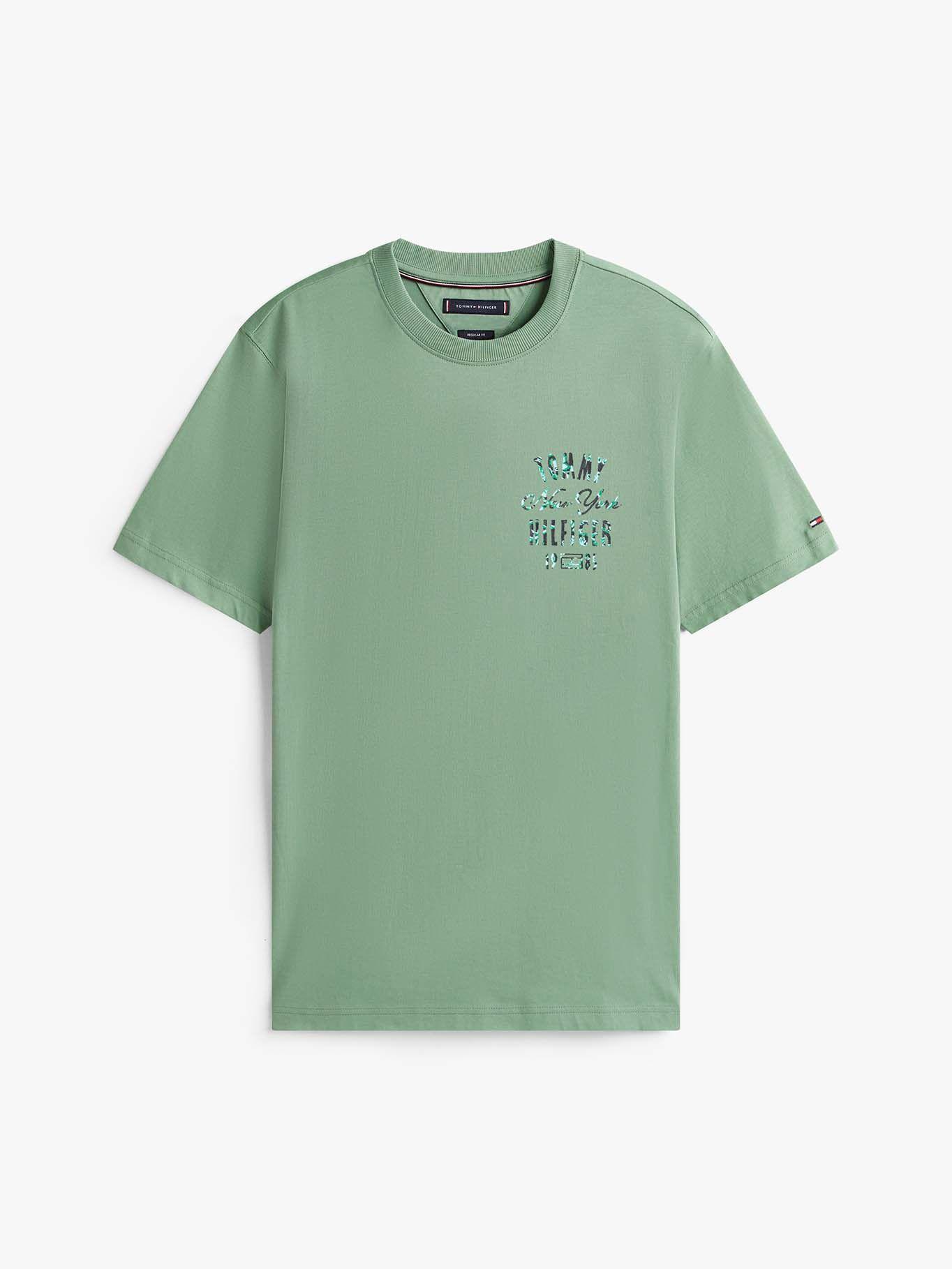 Polera Logo Gráfico Regular Fit Verde Tommy Hilfiger-4
