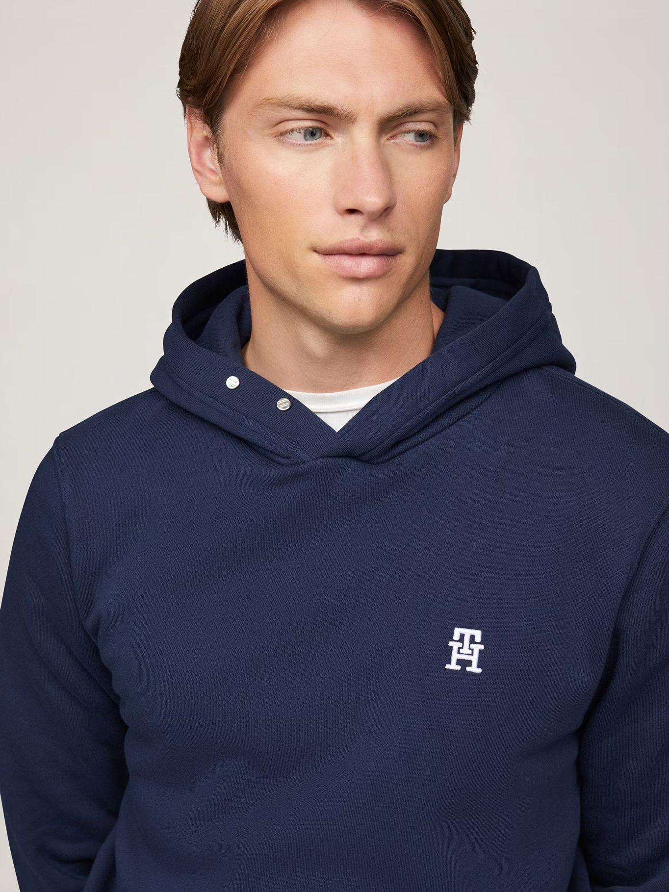 Polerón Hoodie Monograma Th Azul Tommy Hilfiger-3
