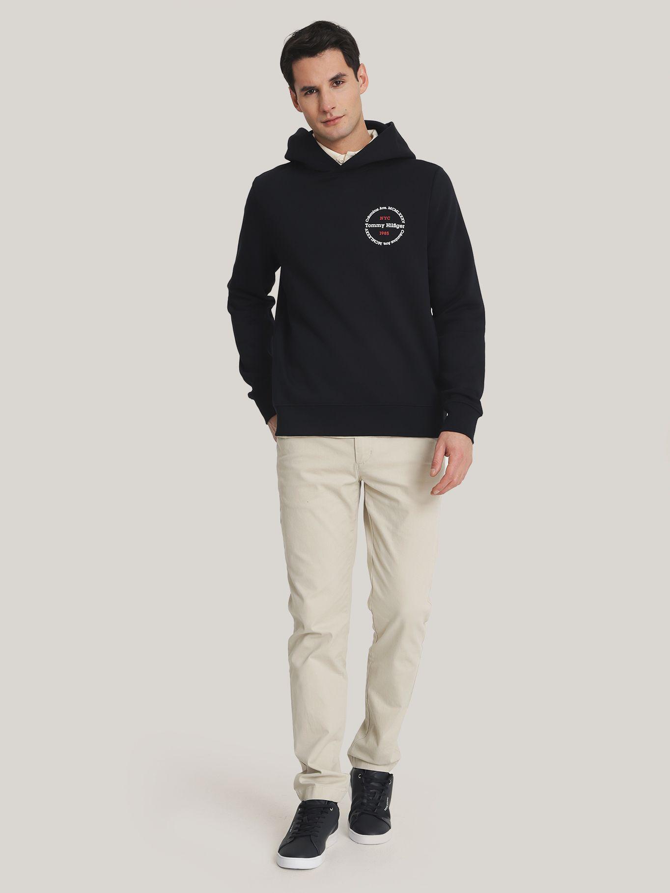 Polerón Hoodie Con Logo Chest Azul Tommy Hilfiger-1