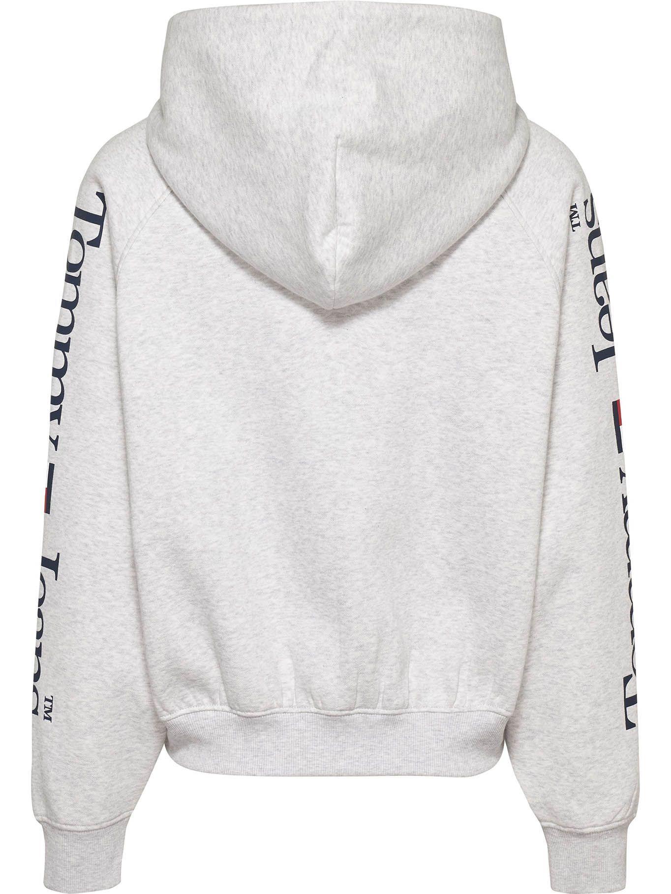 Polerón Hoodie Relaxed Lower Logo Gris Tommy Jeans-1