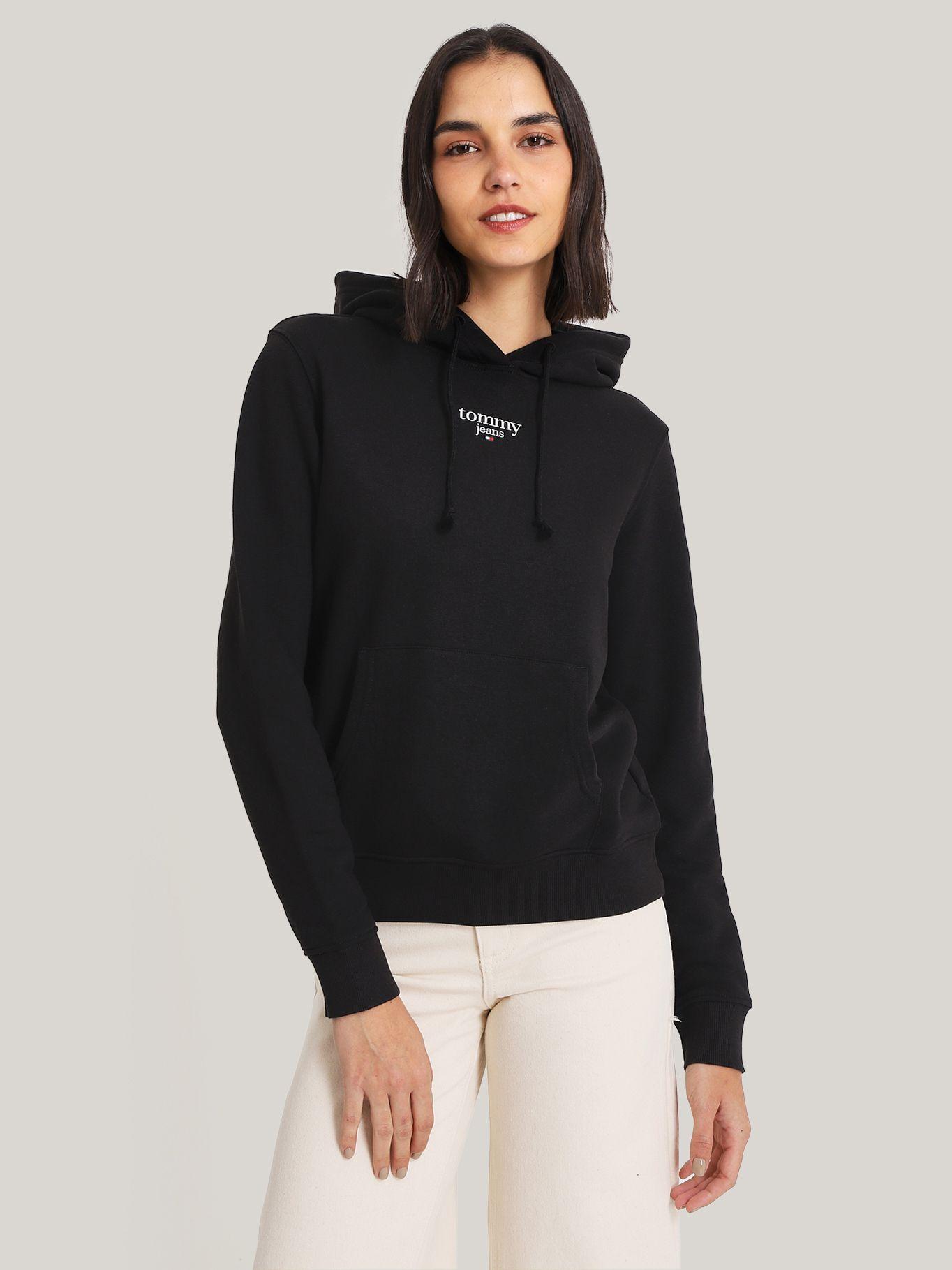 Polerón Hoodie Essential Con Logo Negro Tommy Jeans-0