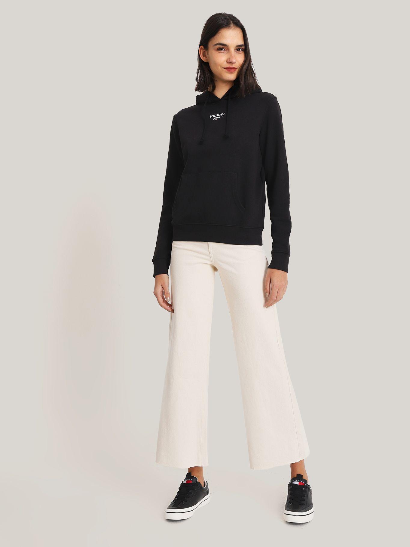 Polerón Hoodie Essential Con Logo Negro Tommy Jeans-1