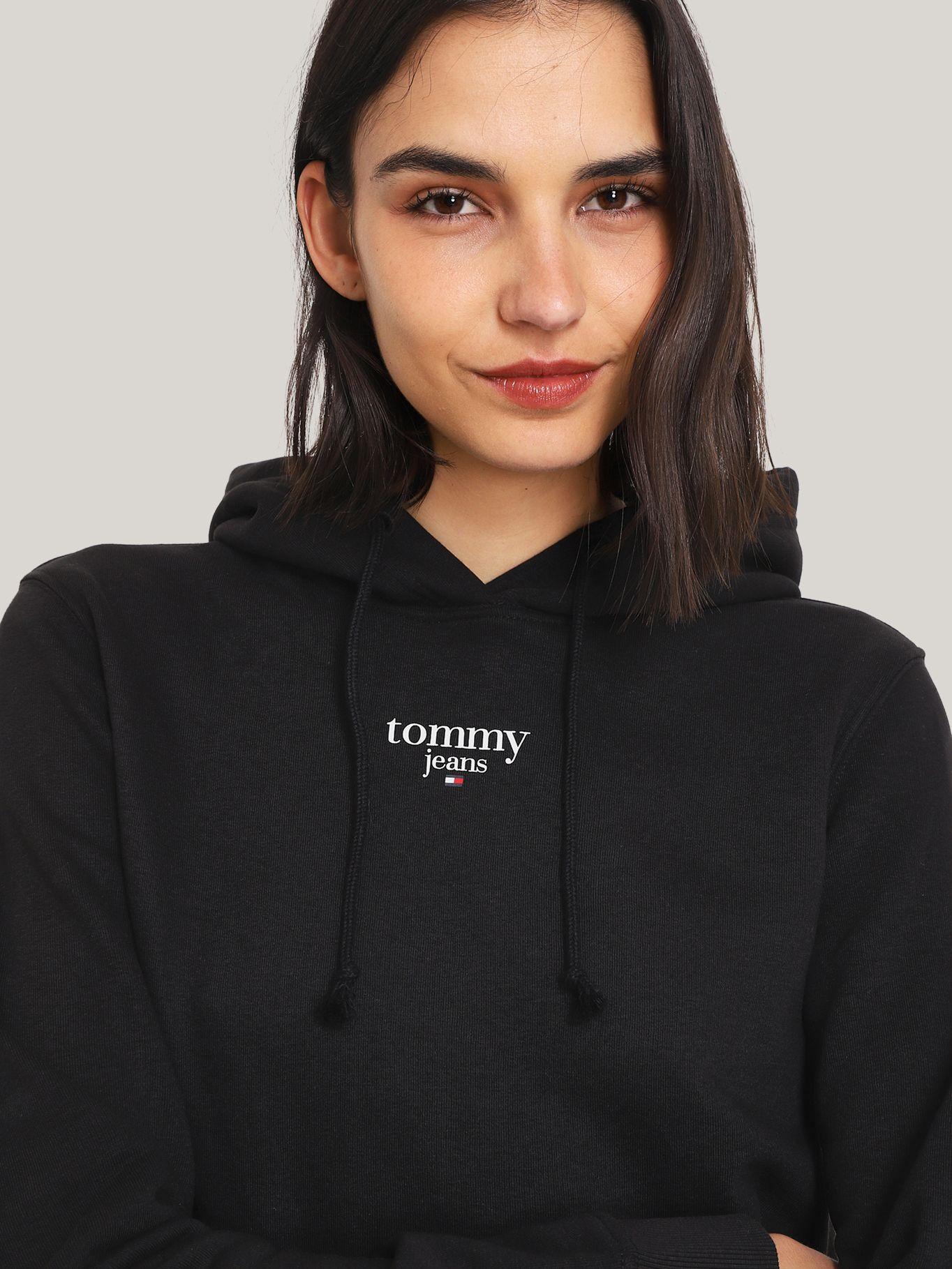 Polerón Hoodie Essential Con Logo Negro Tommy Jeans-3