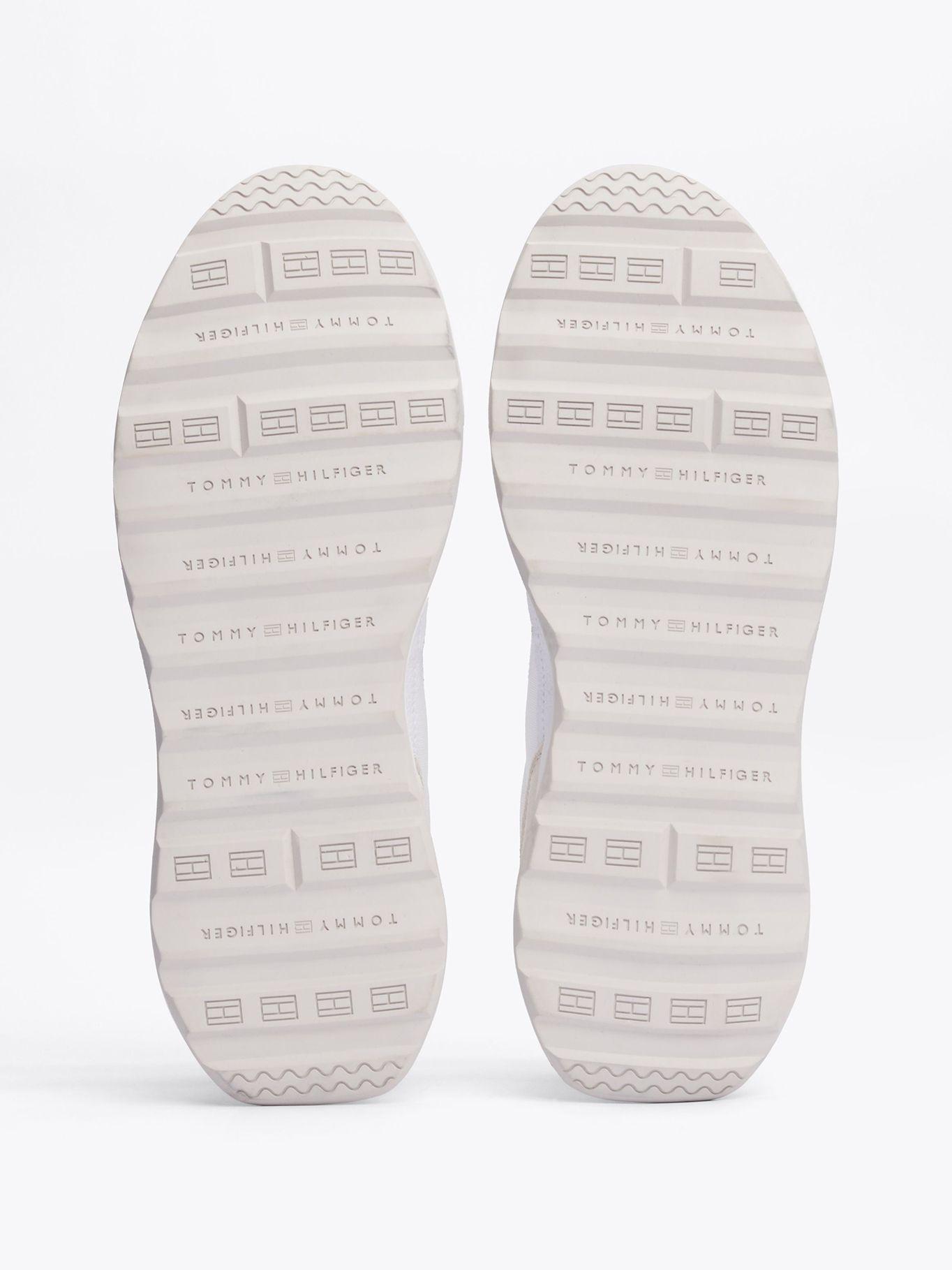 Zapatillas Retro Runner Mix De Cuero Blanco Tommy Hilfiger-3