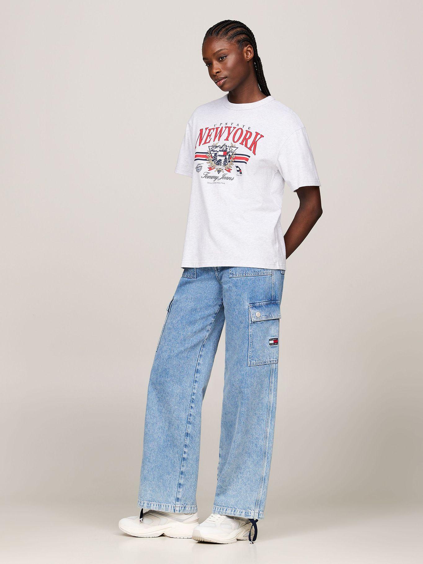 Polera Explorer Relaxed Gris Tommy Jeans-1