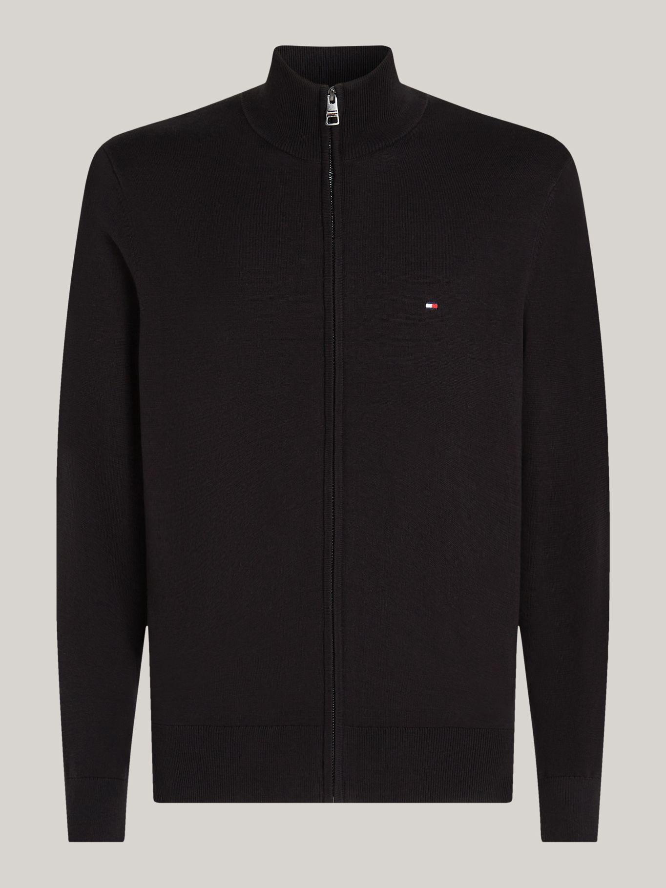 Sweater Essential Cotton Cierre Negro Tommy Hilfiger-4