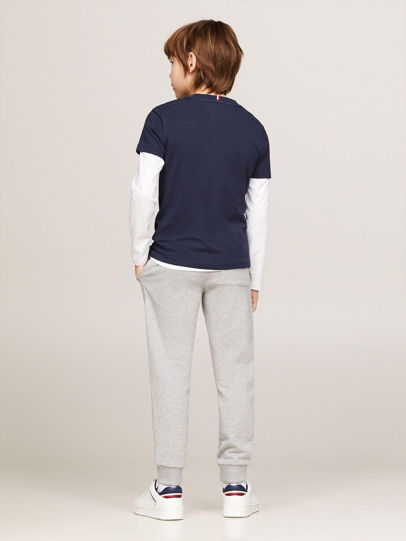 Polera Kids Essential Logo C-Neck Azul Tommy Hilfiger-2