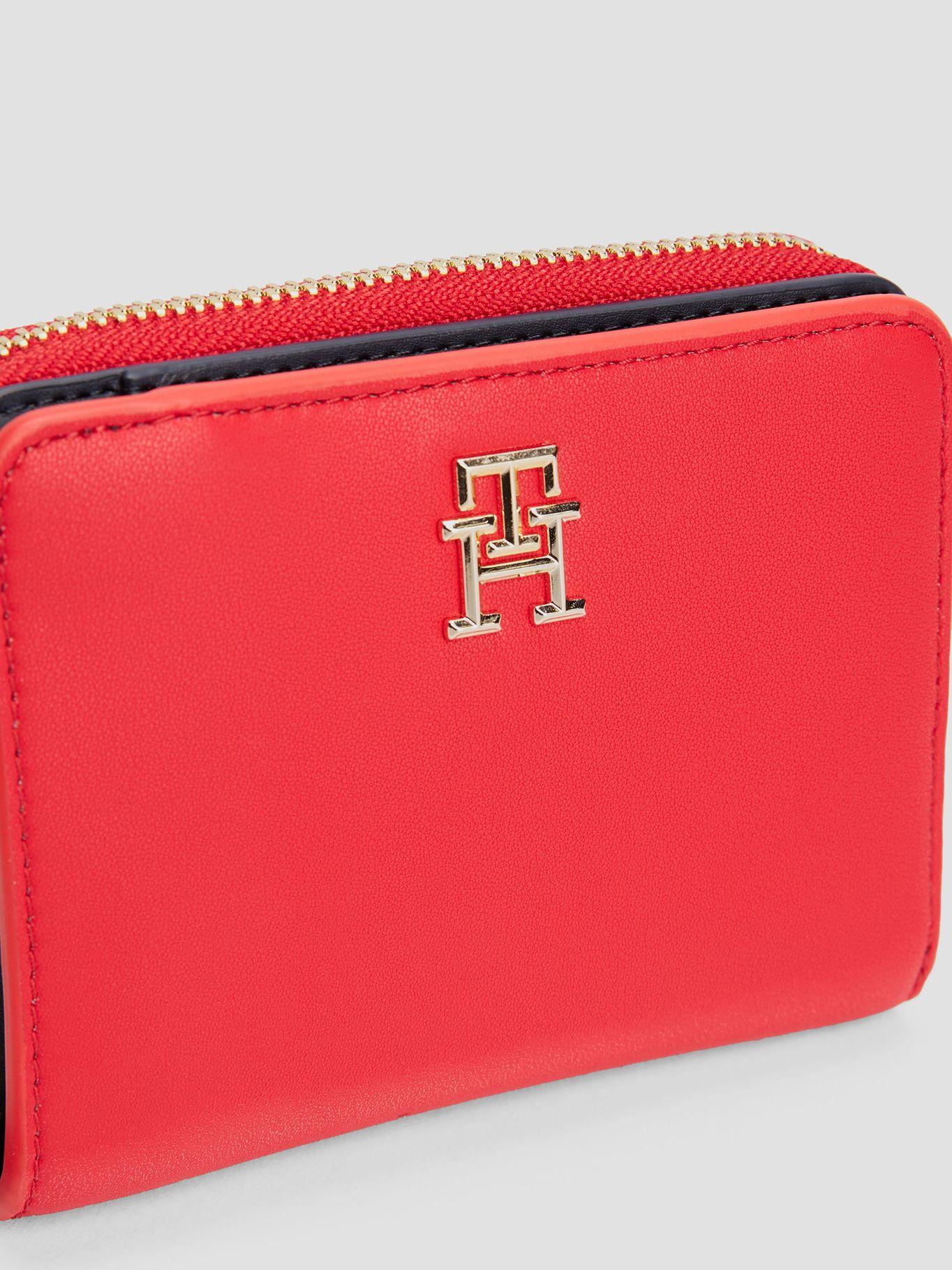 Billetera Con Cierre Logo Monogram Rojo Tommy Hilfiger-3