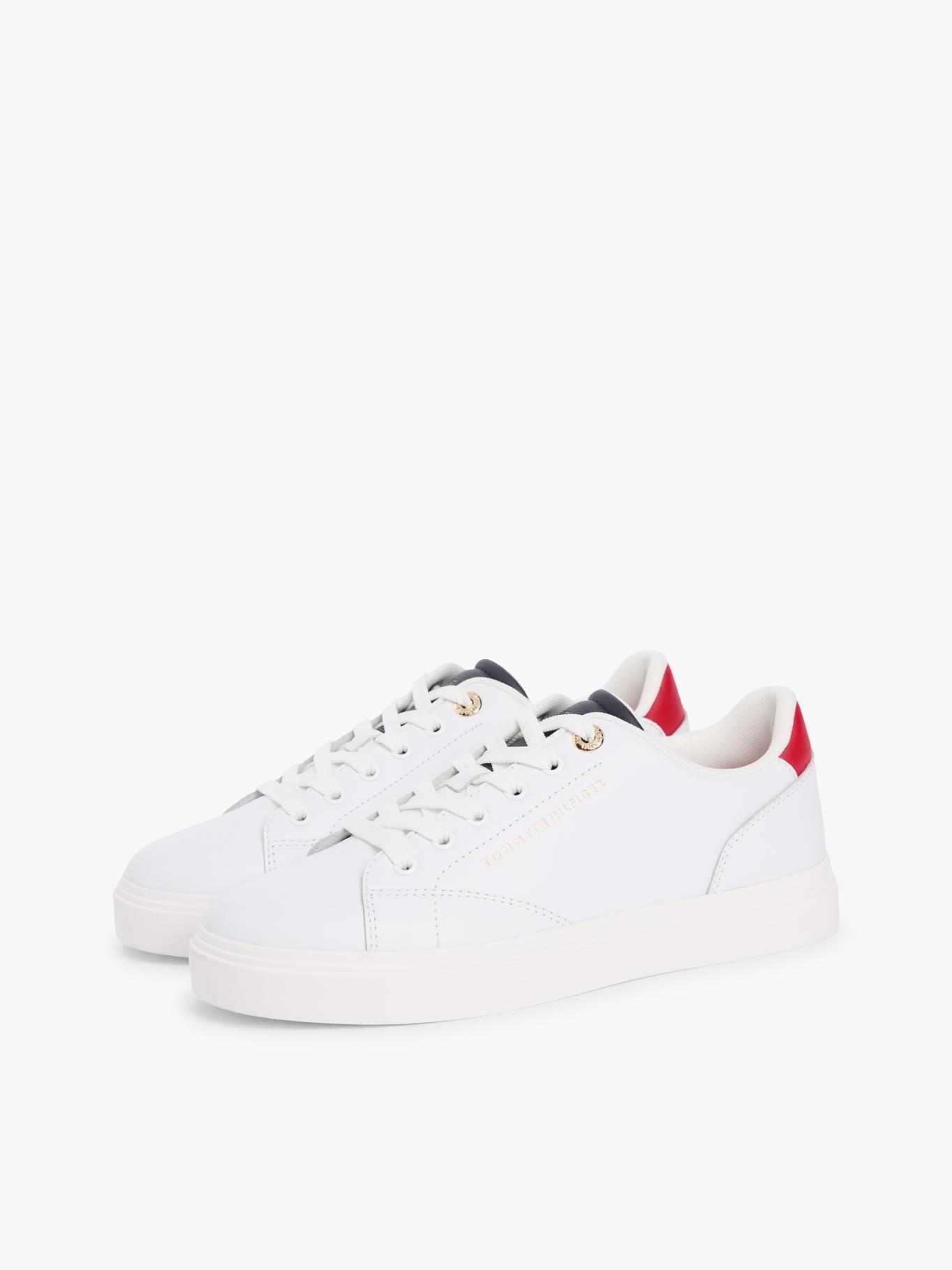 Zapatillas De Cuero Con Logo Metalizado-0