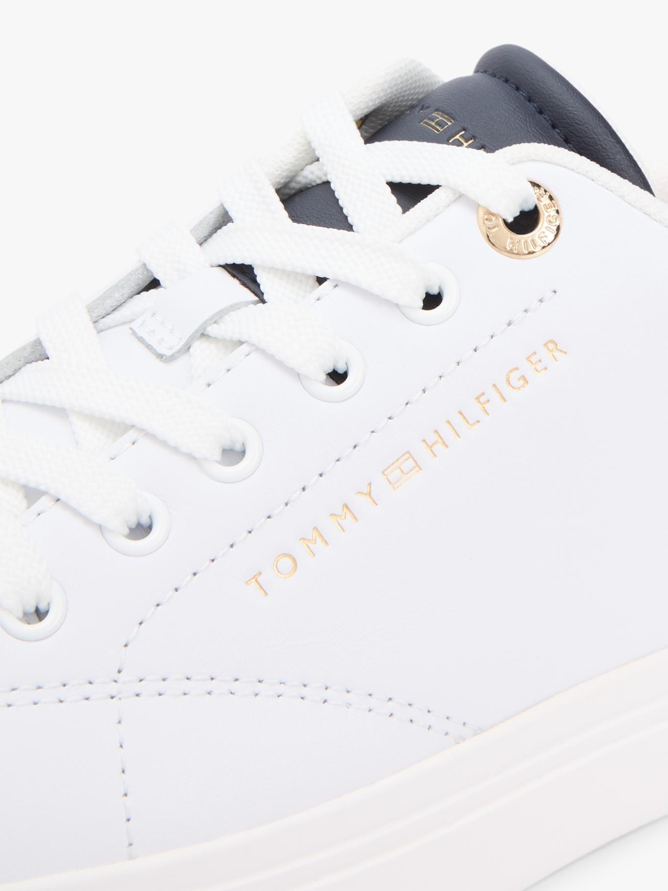 Zapatillas De Cuero Con Logo Metalizado-1