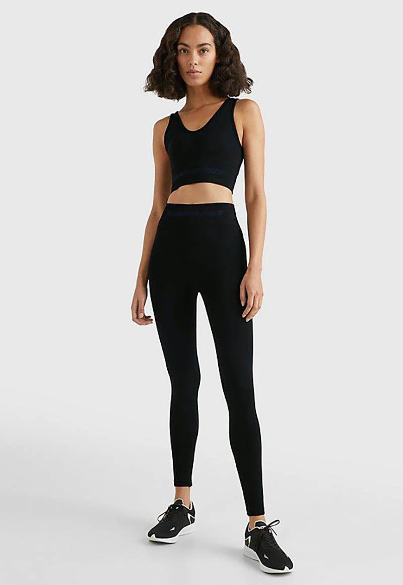 Leggings Seamless Con Logo Negro Tommy Hilfiger-1
