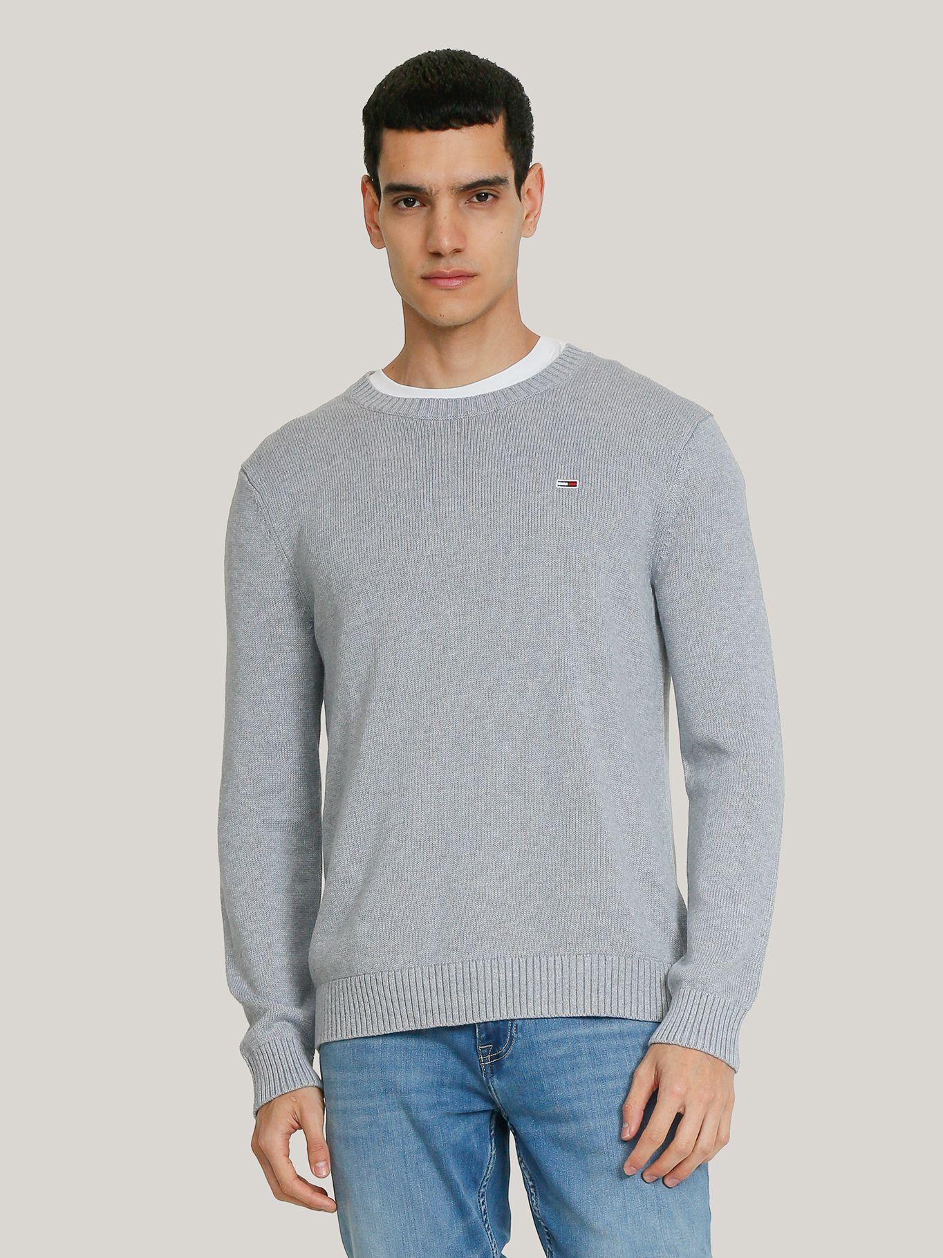 Sweater Essential Slim Fit Gris Tommy Jeans-0