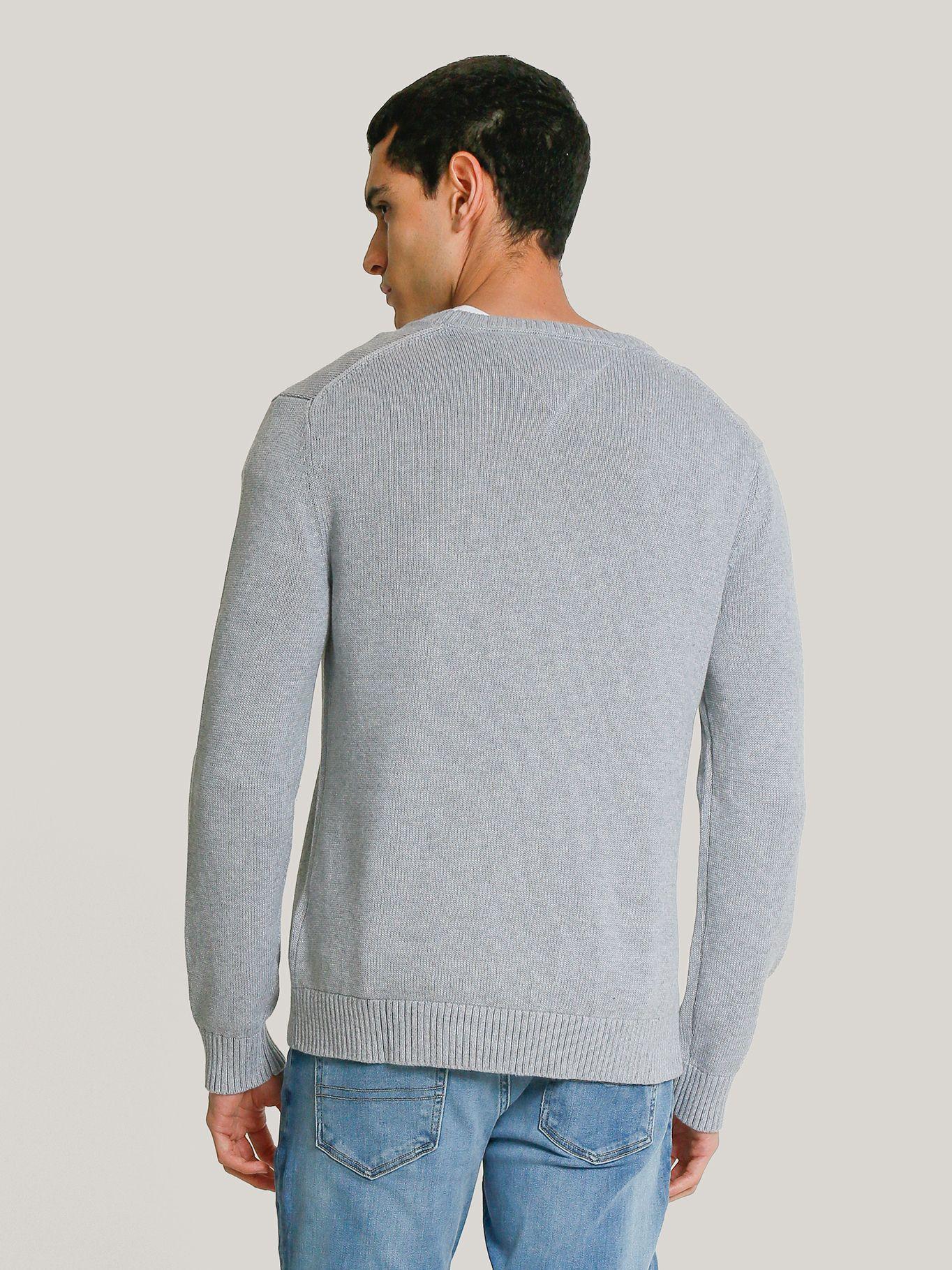 Sweater Essential Slim Fit Gris Tommy Jeans-3