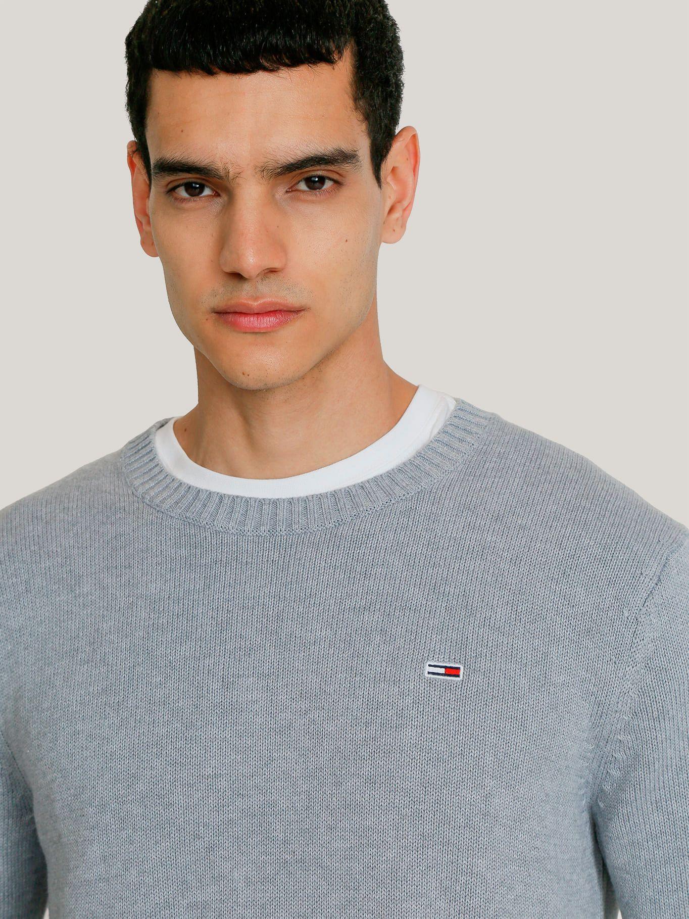 Sweater Essential Slim Fit Gris Tommy Jeans-4