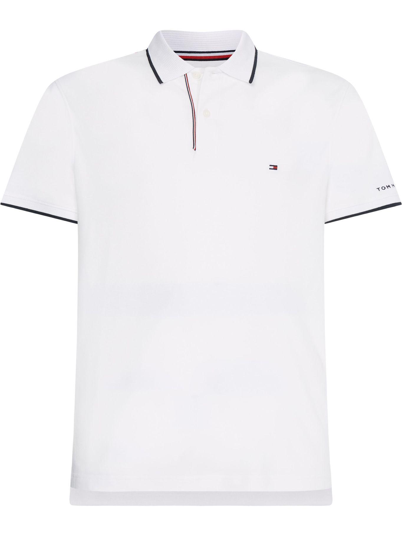 Polo Regular Fit A Contraste Blanco Tommy Hilfiger-0