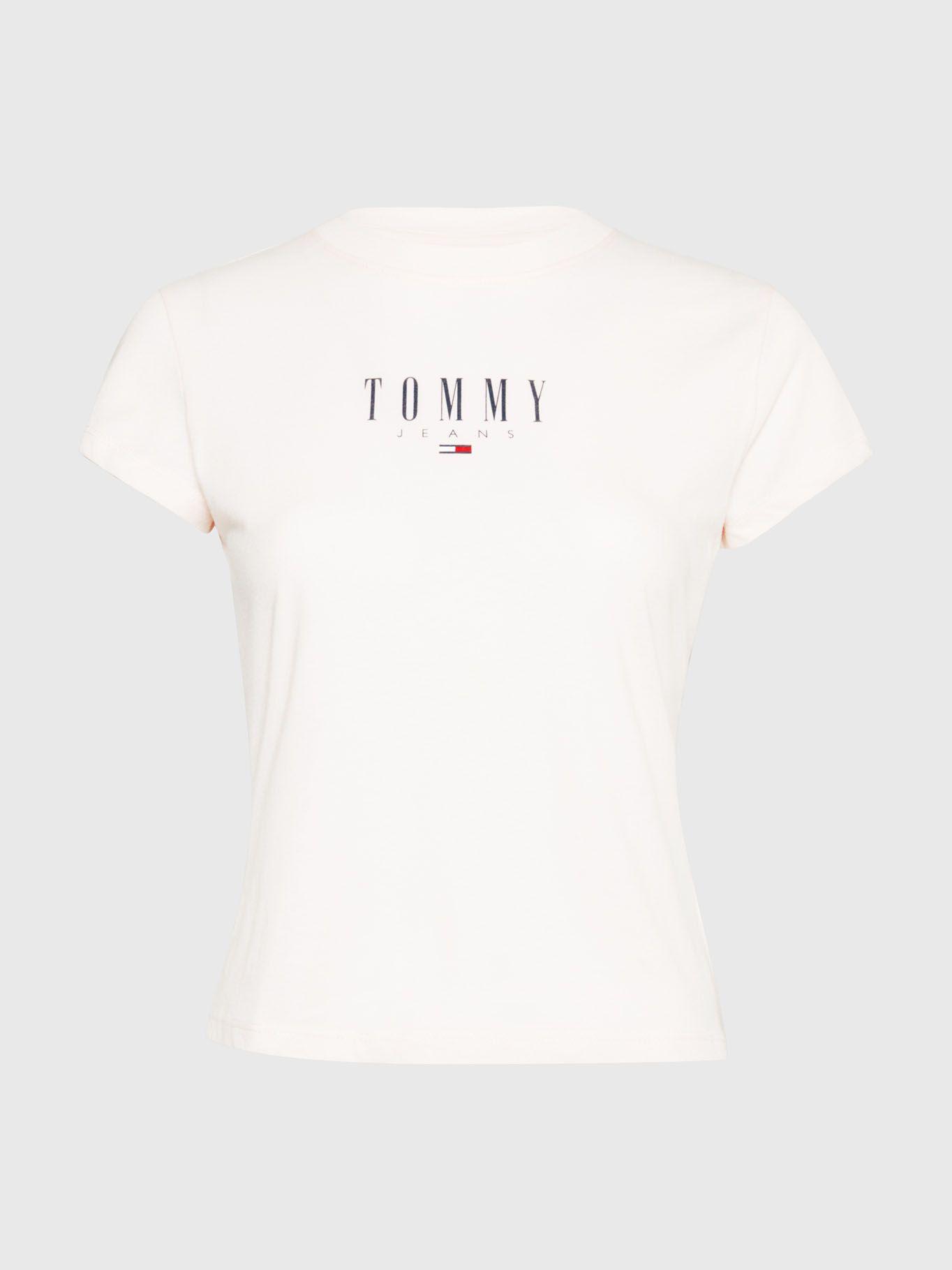 Polera Essential Logo Rosado Tommy Jeans-4