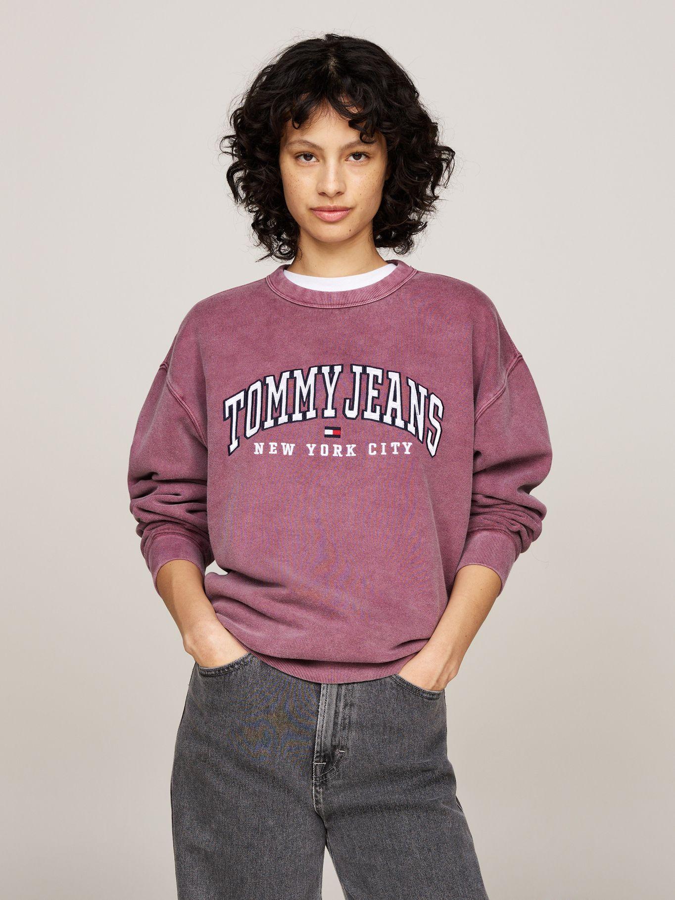 Polerón Varsity Logo Corte Amplio Morado Tommy Hilfiger-0