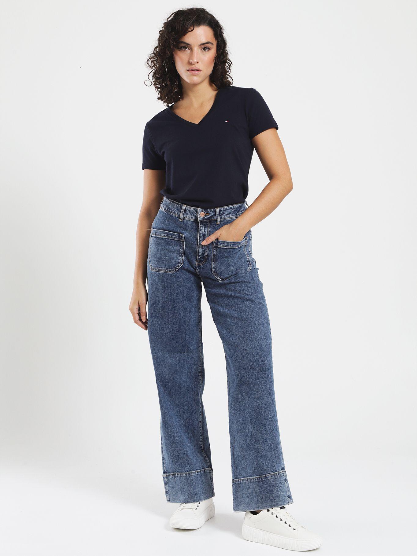 Polera Heritage V-Neck Azul Tommy Hilfiger-2