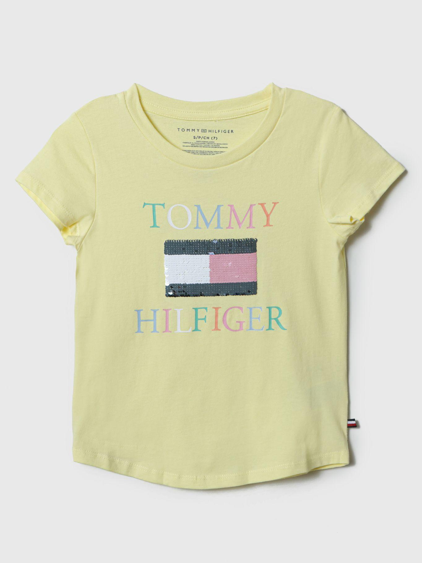 Polera Con Bandera Lentejuelas Amarillo Tommy Hilfiger-0