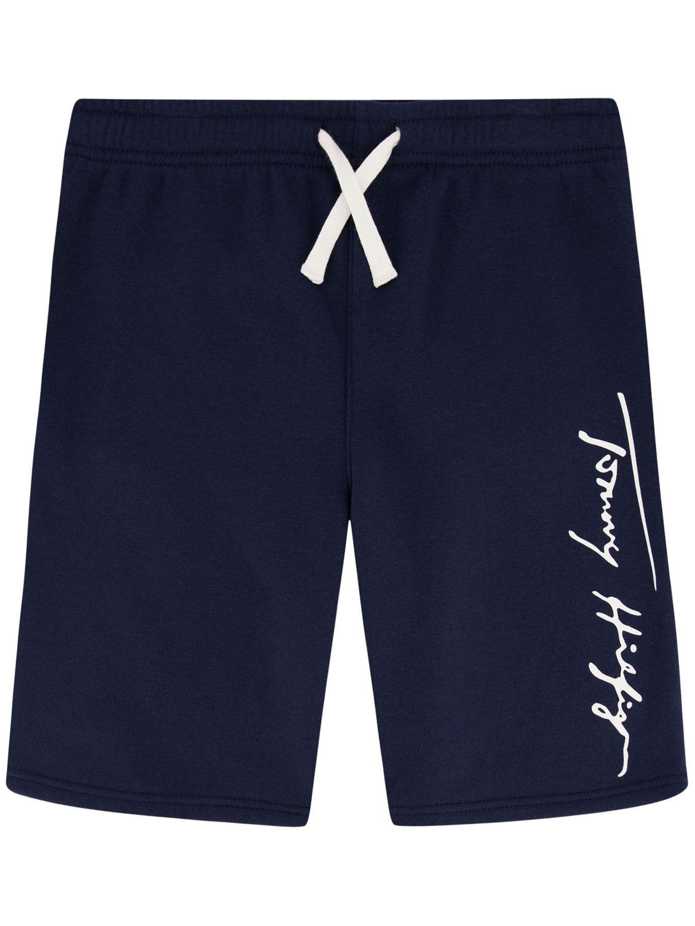 Shorts De Algodón Signature Azul Tommy Hilfiger-0