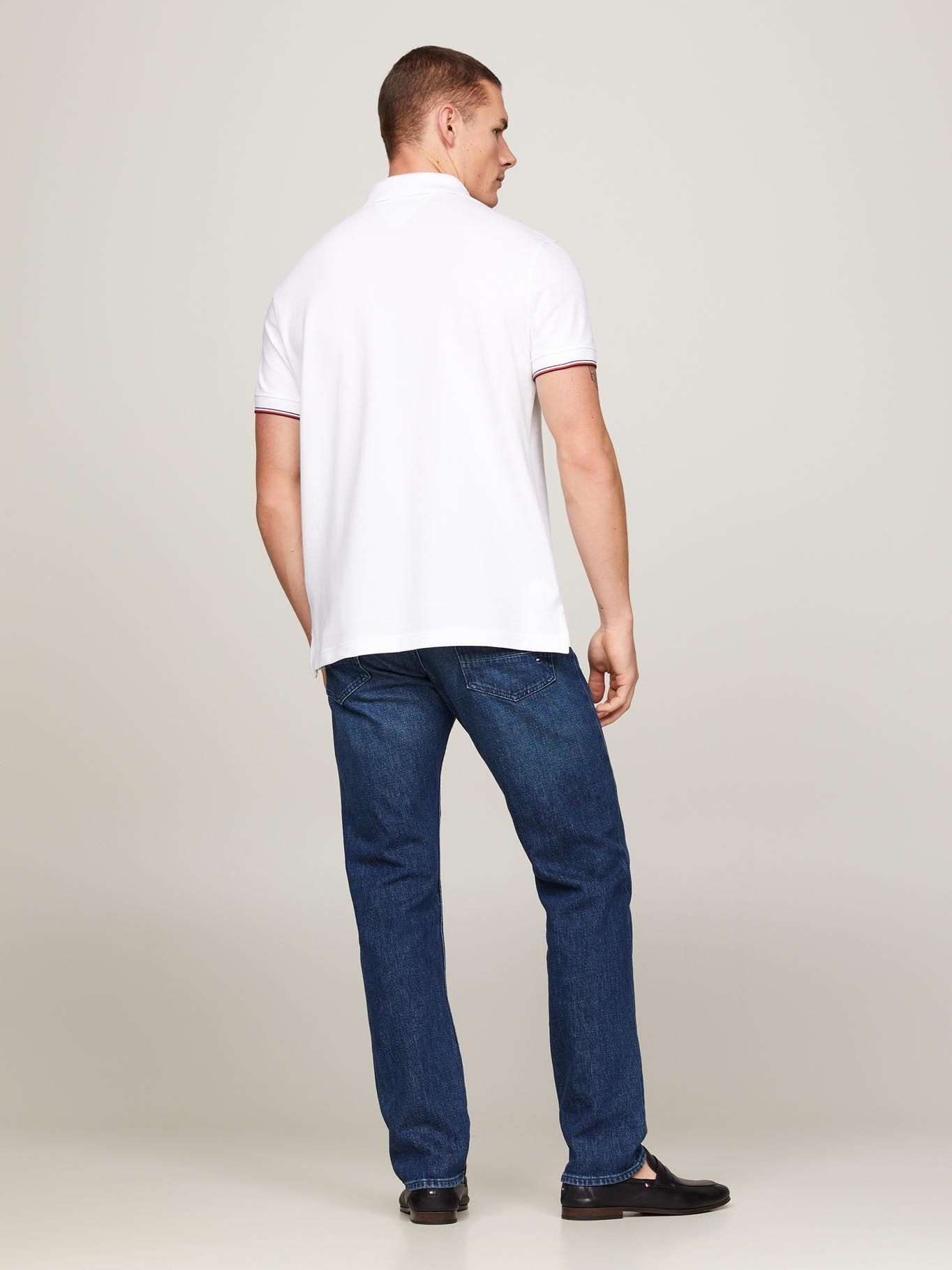 Polo Con Mangas Ribeteadas Blanco Tommy Hilfiger-2