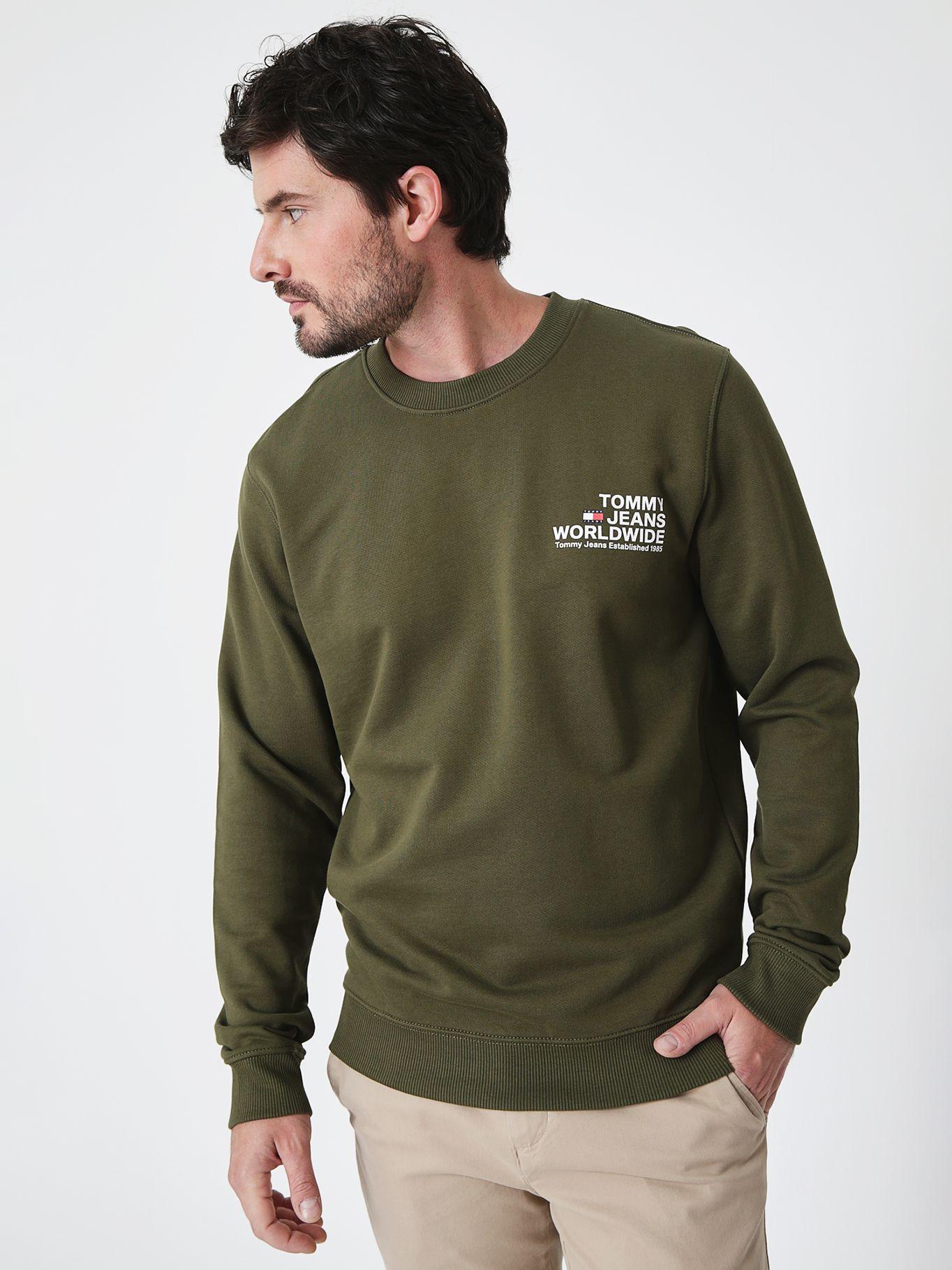 Polerón Entry Graphic Logo Verde Tommy Hilfiger-0