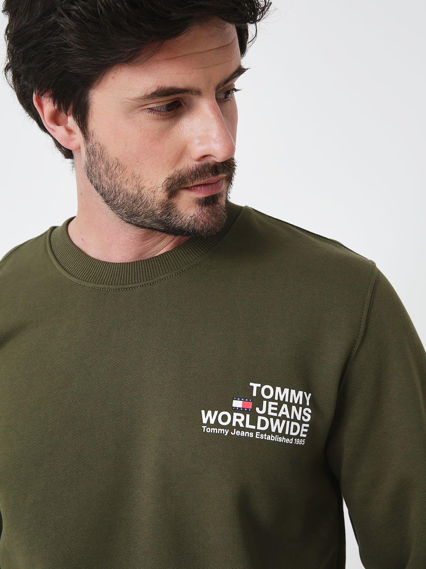 Polerón Entry Graphic Logo Verde Tommy Hilfiger-3