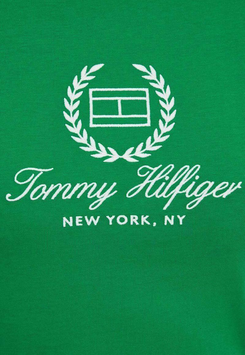 Polera Flag Logo Slim Fit Verde Tommy Hilfiger-4