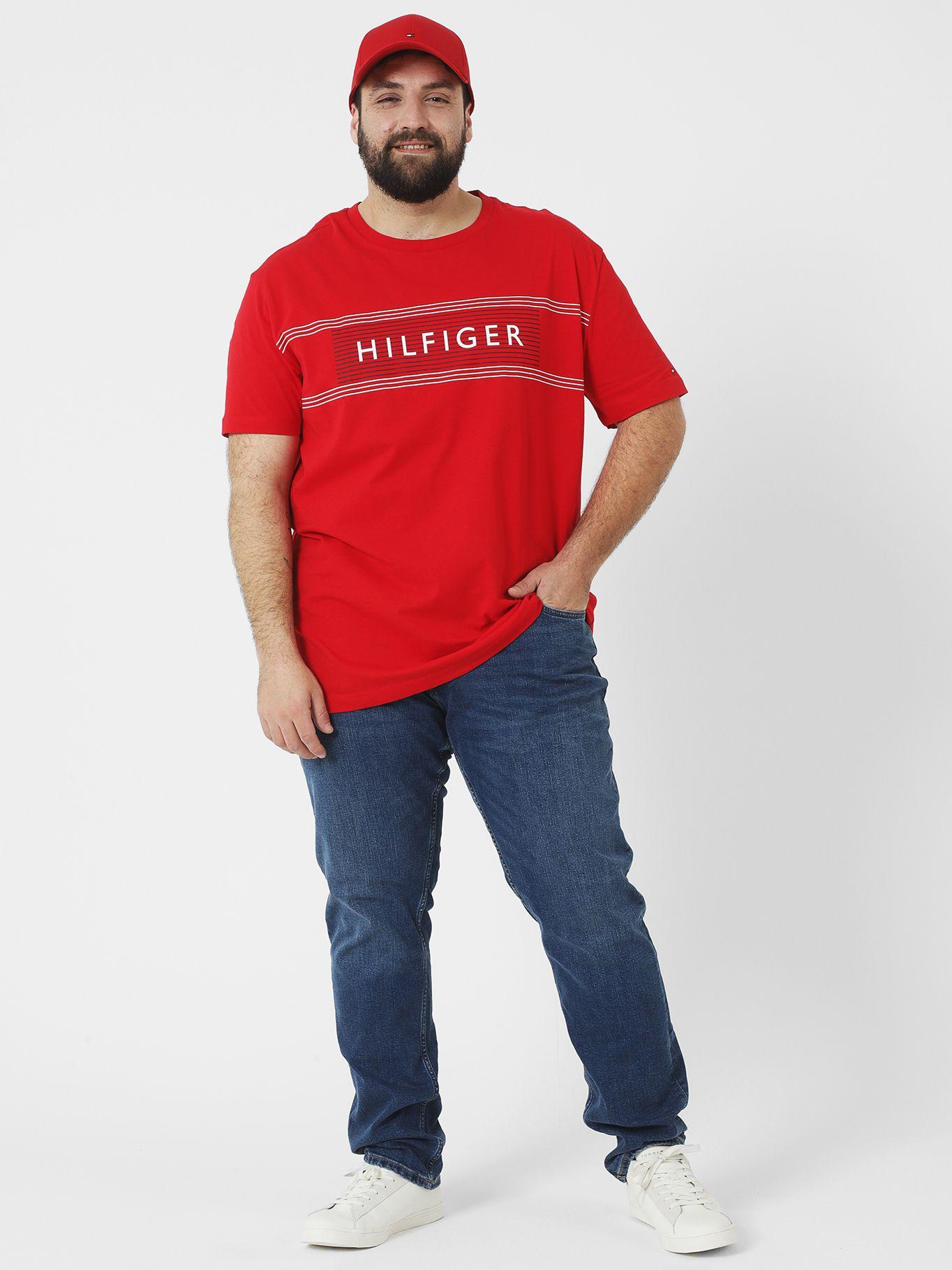 Polera Plus Logo Brand Rojo Tommy Hilfiger-2