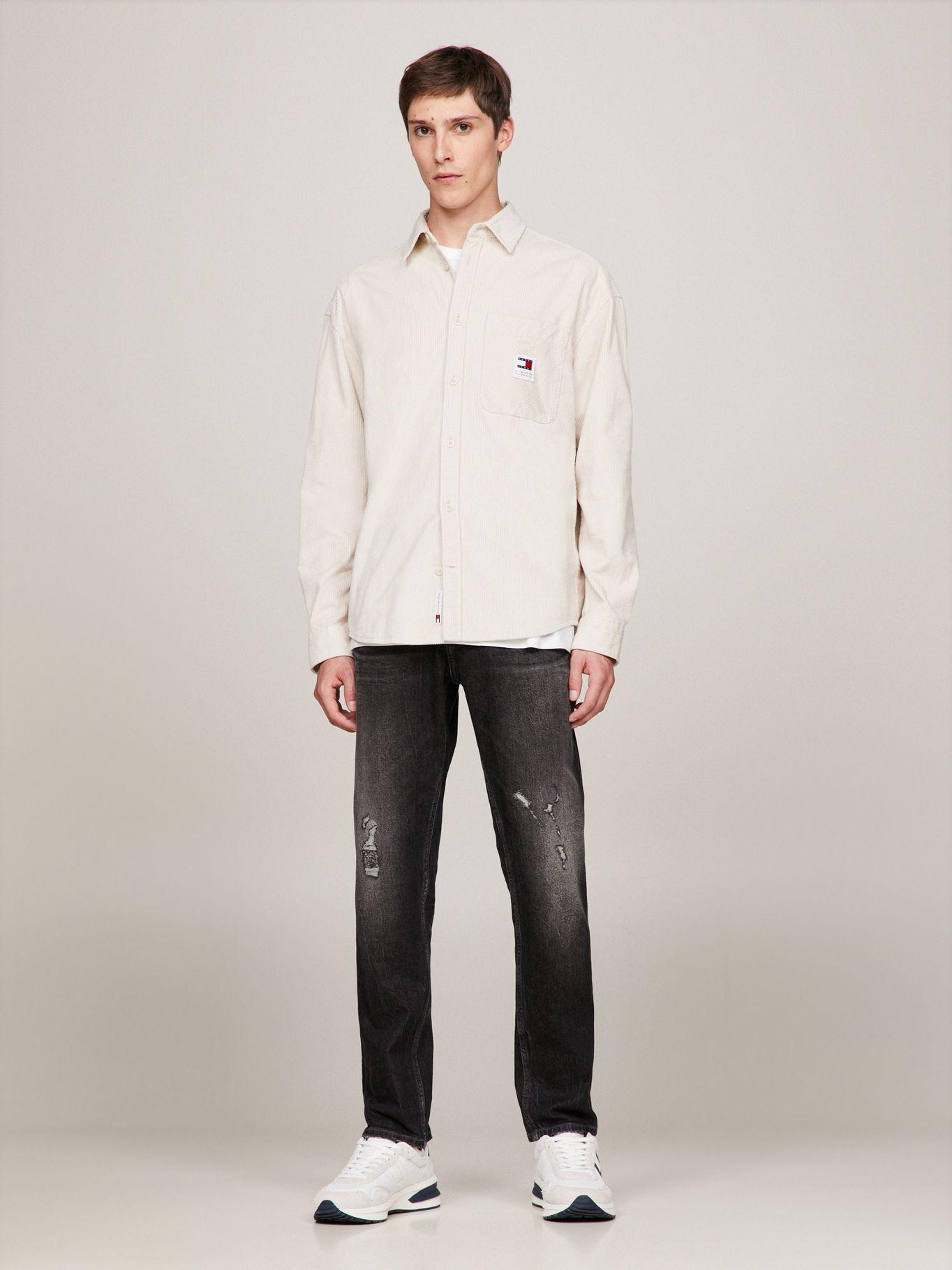 CAMISA RELAXED DE COURDUROY BEIGE TOMMY JEANS-1