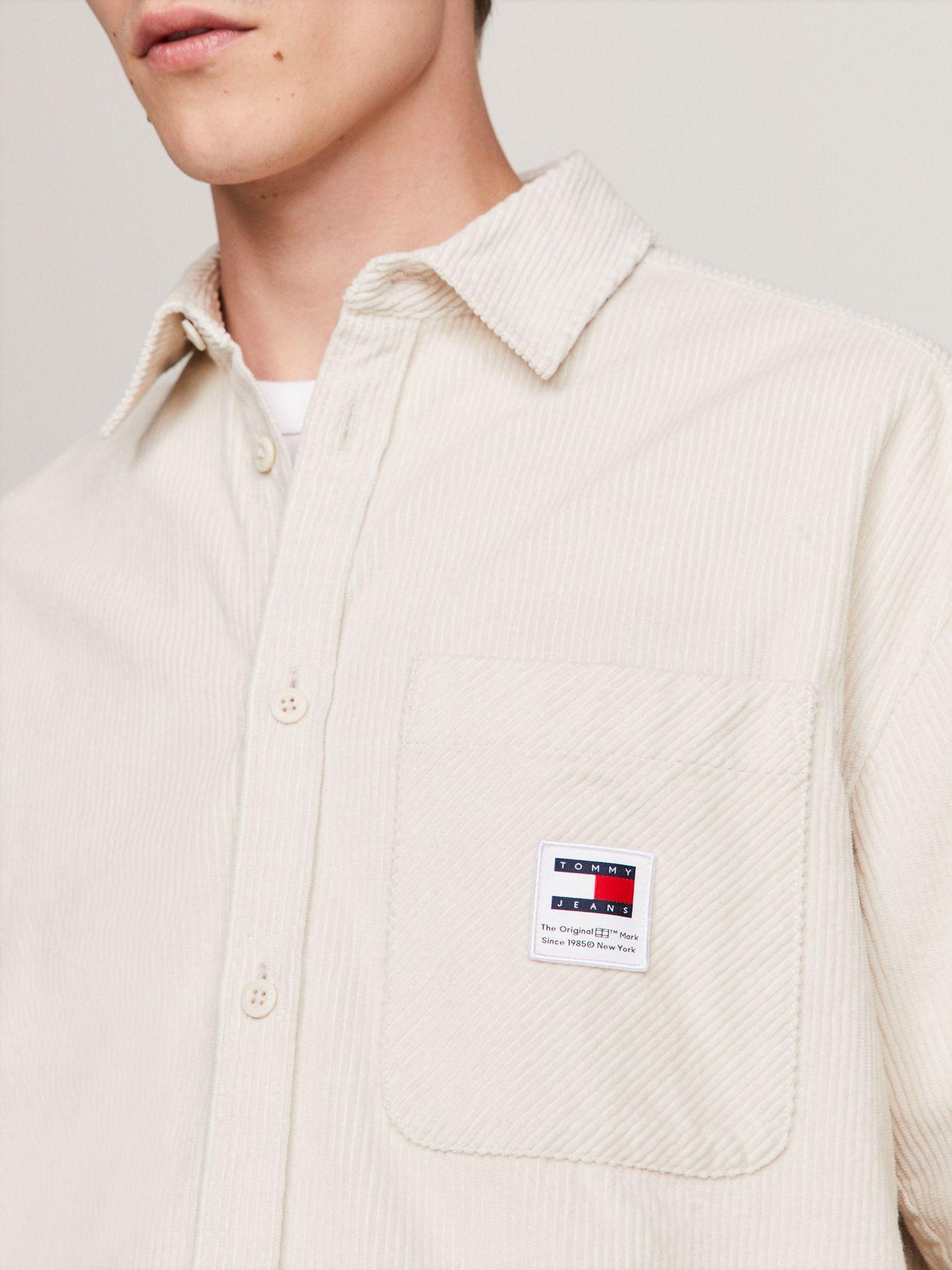 CAMISA RELAXED DE COURDUROY BEIGE TOMMY JEANS-3