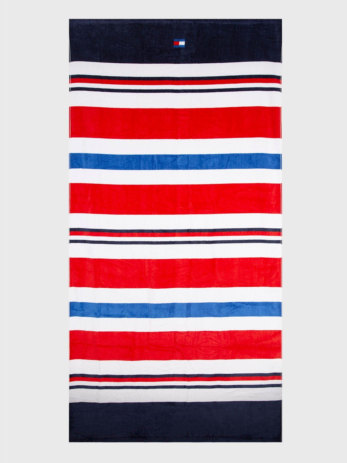 Toalla De Playa Stripe Rojo Tommy Hilfiger MY2-0