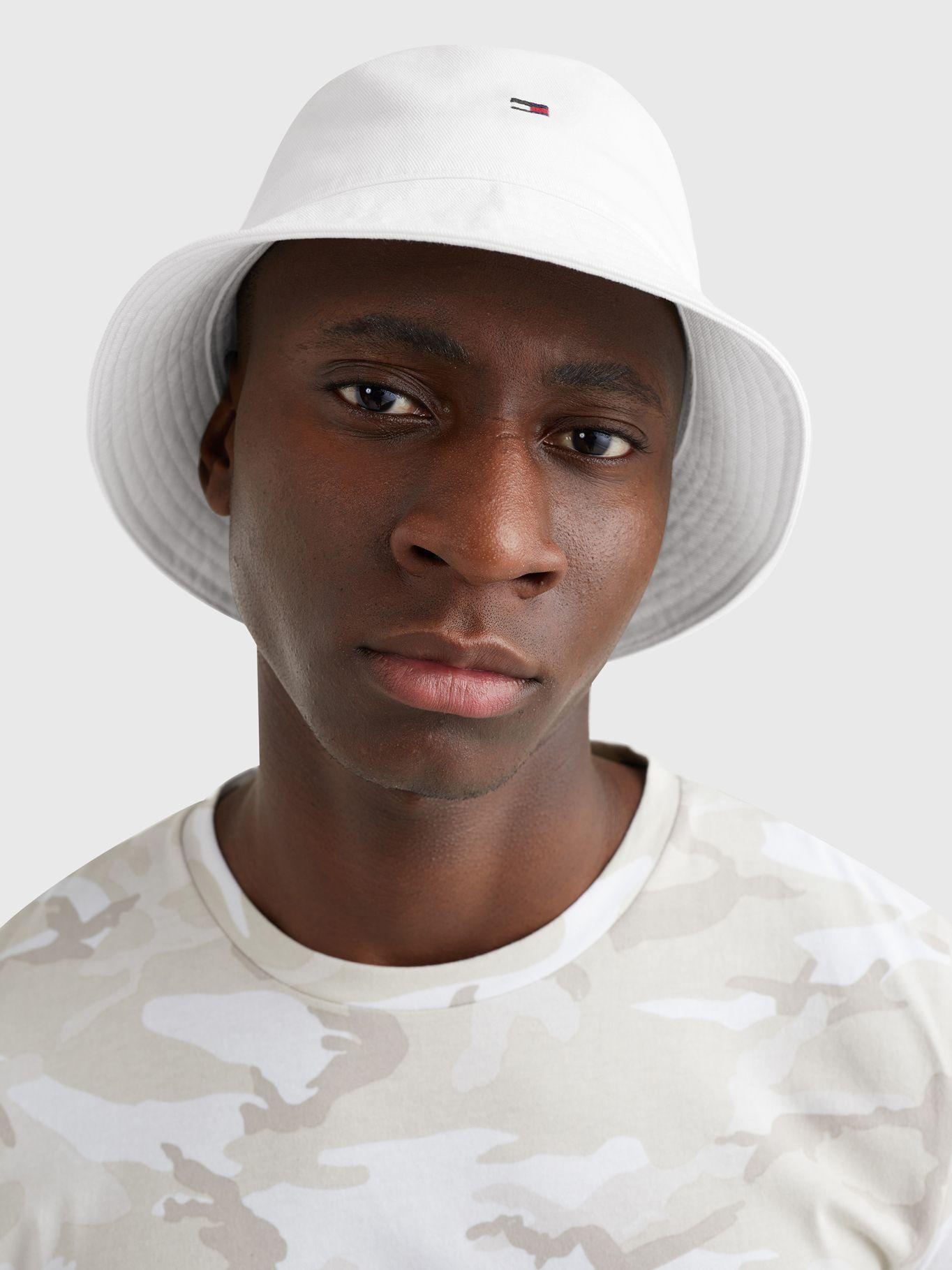 Gorro Bucket Flag Logo Blanco Tommy Hilfiger JN2-2