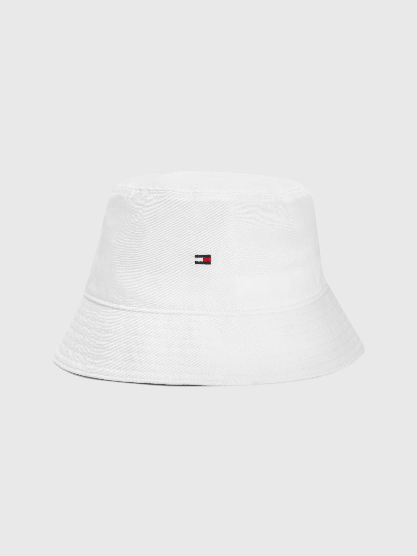 Gorro Bucket Flag Logo Blanco Tommy Hilfiger JN2-0
