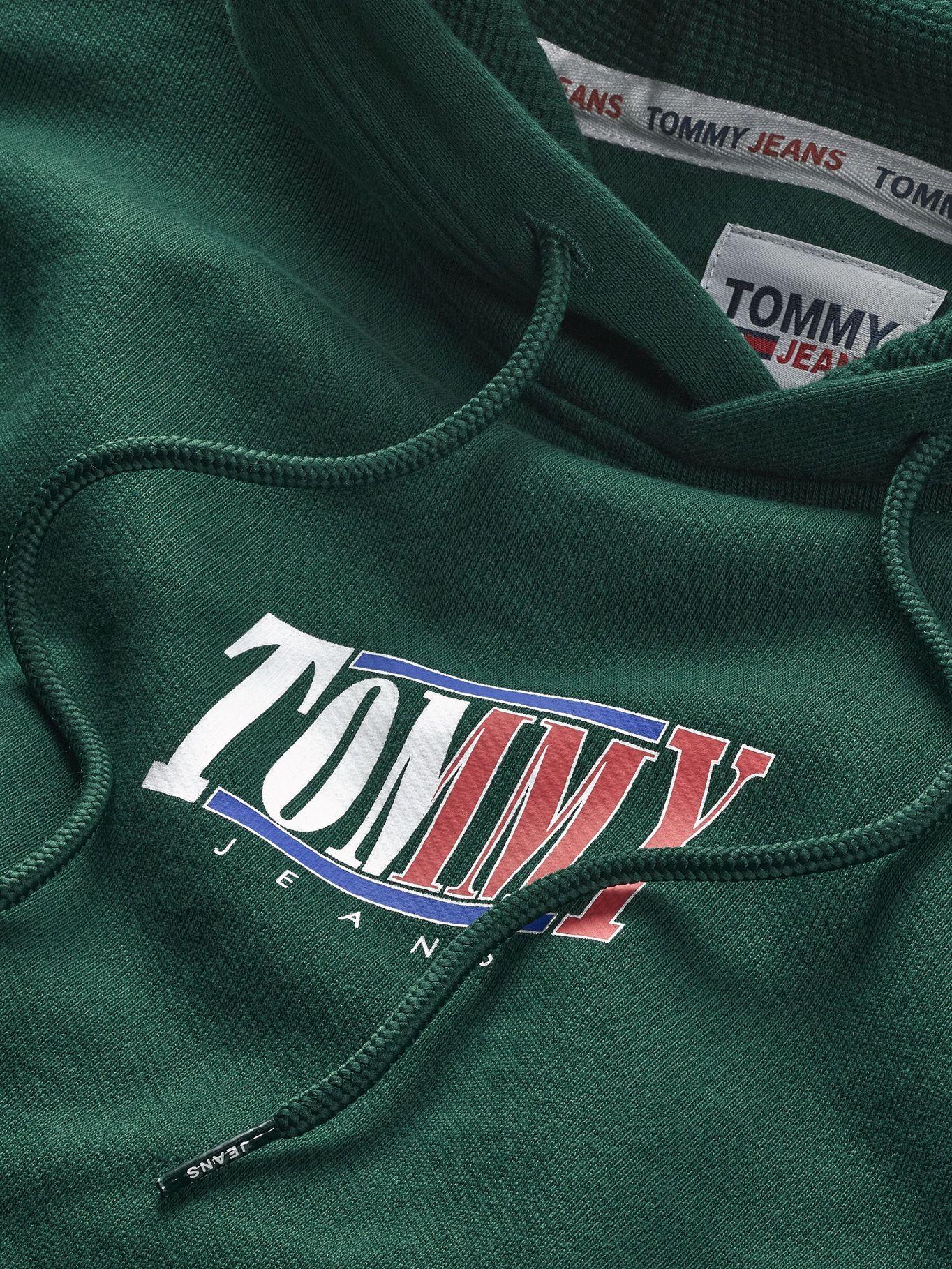 Polerón Hoodie Essential Graphic Verde Tommy Jeans-2