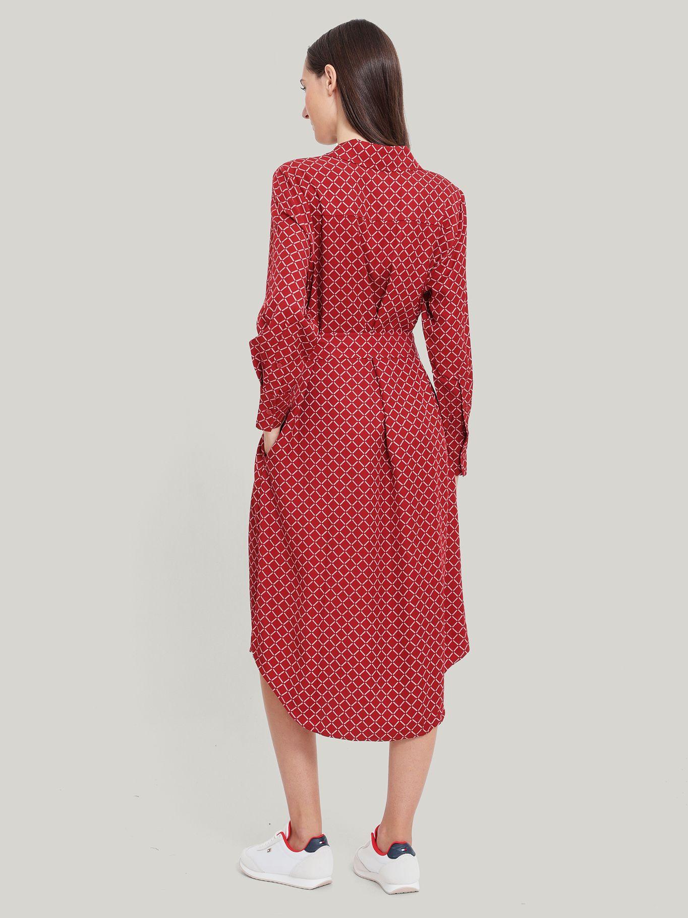 Vestido Camisero Monotype Rojo Tommy Hilfiger-2