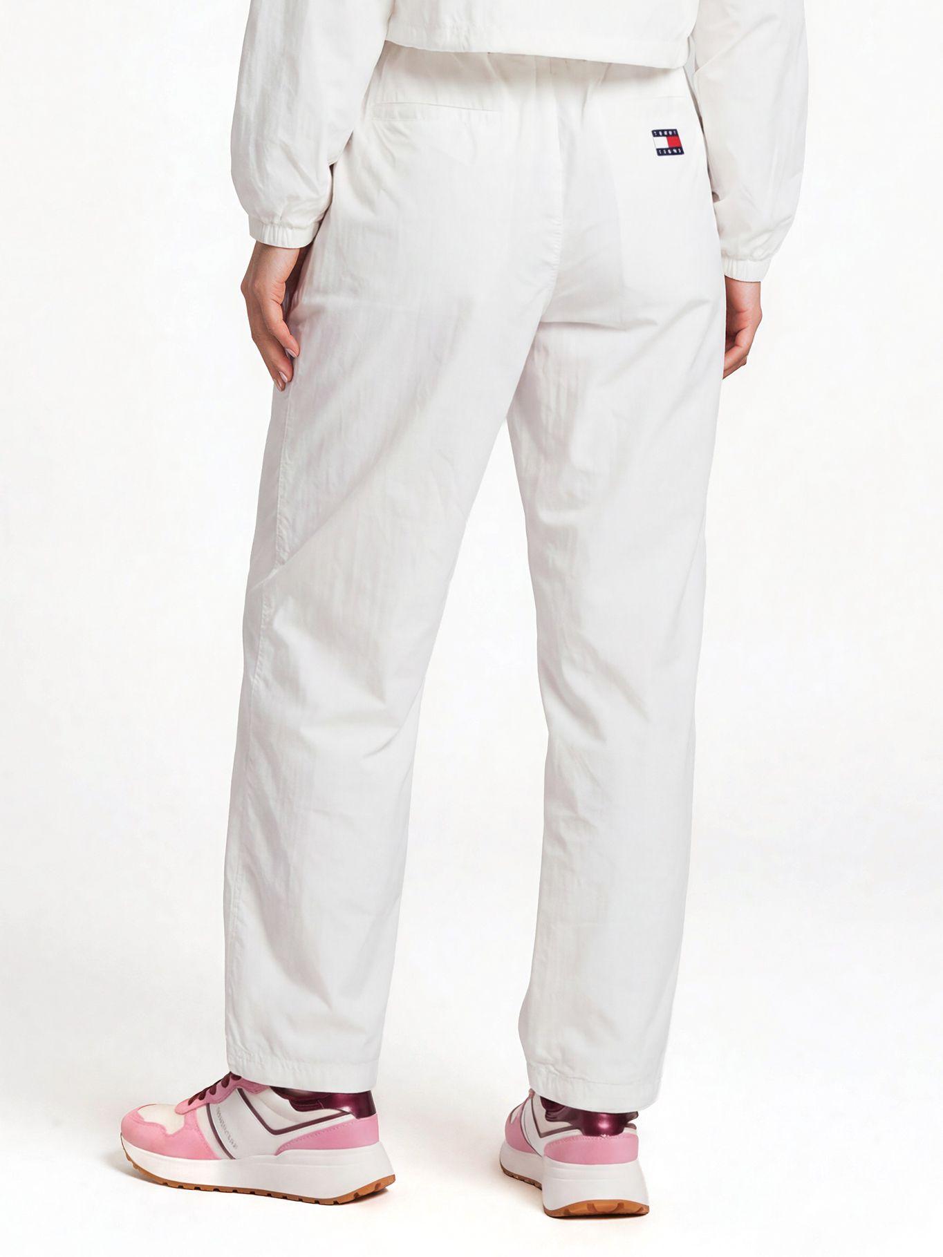 Pantalón Wide Track Con Logo Blanco Tommy Jeans-2